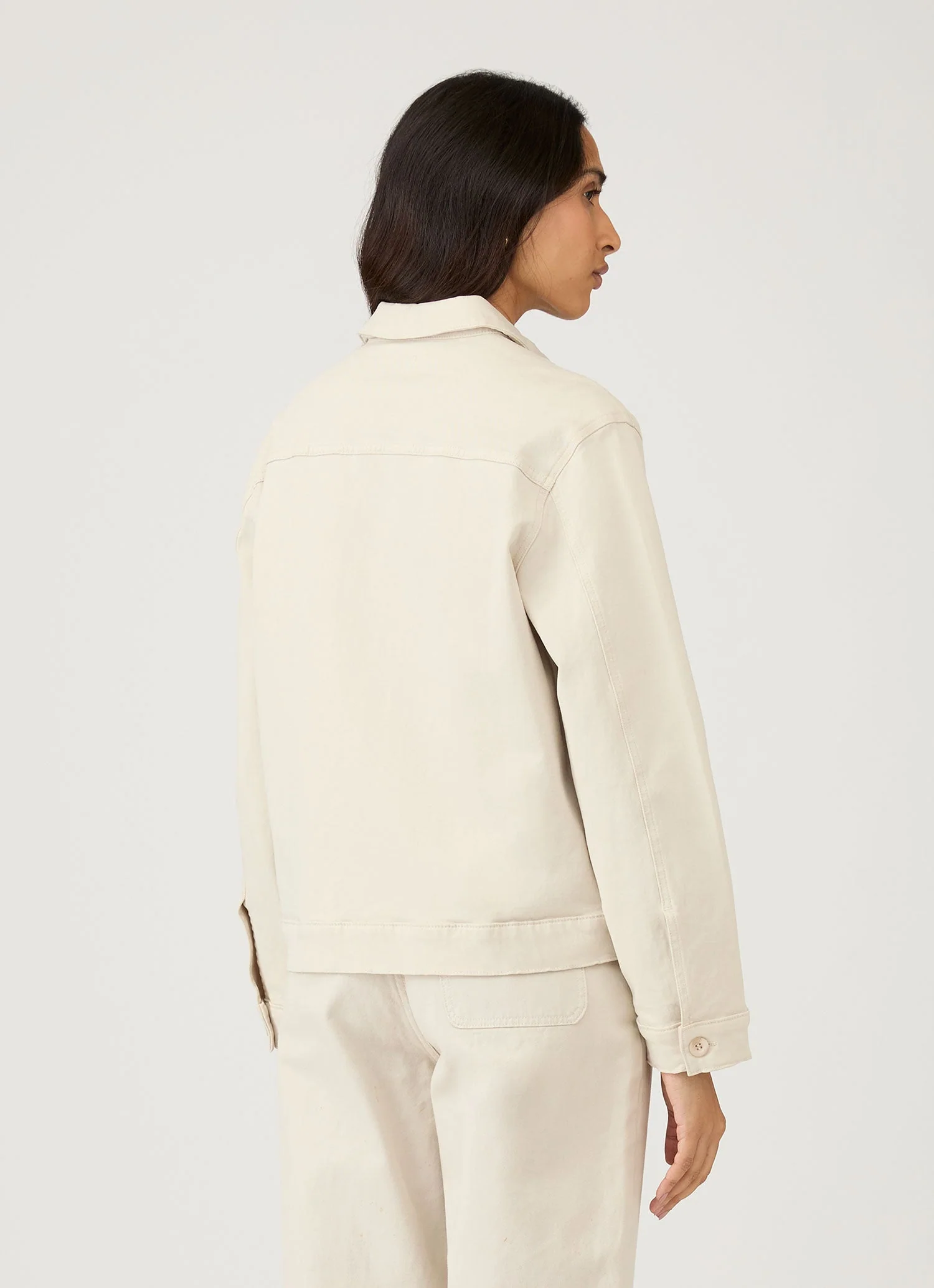 Women's Chore Jacket in Chalk - Image 3