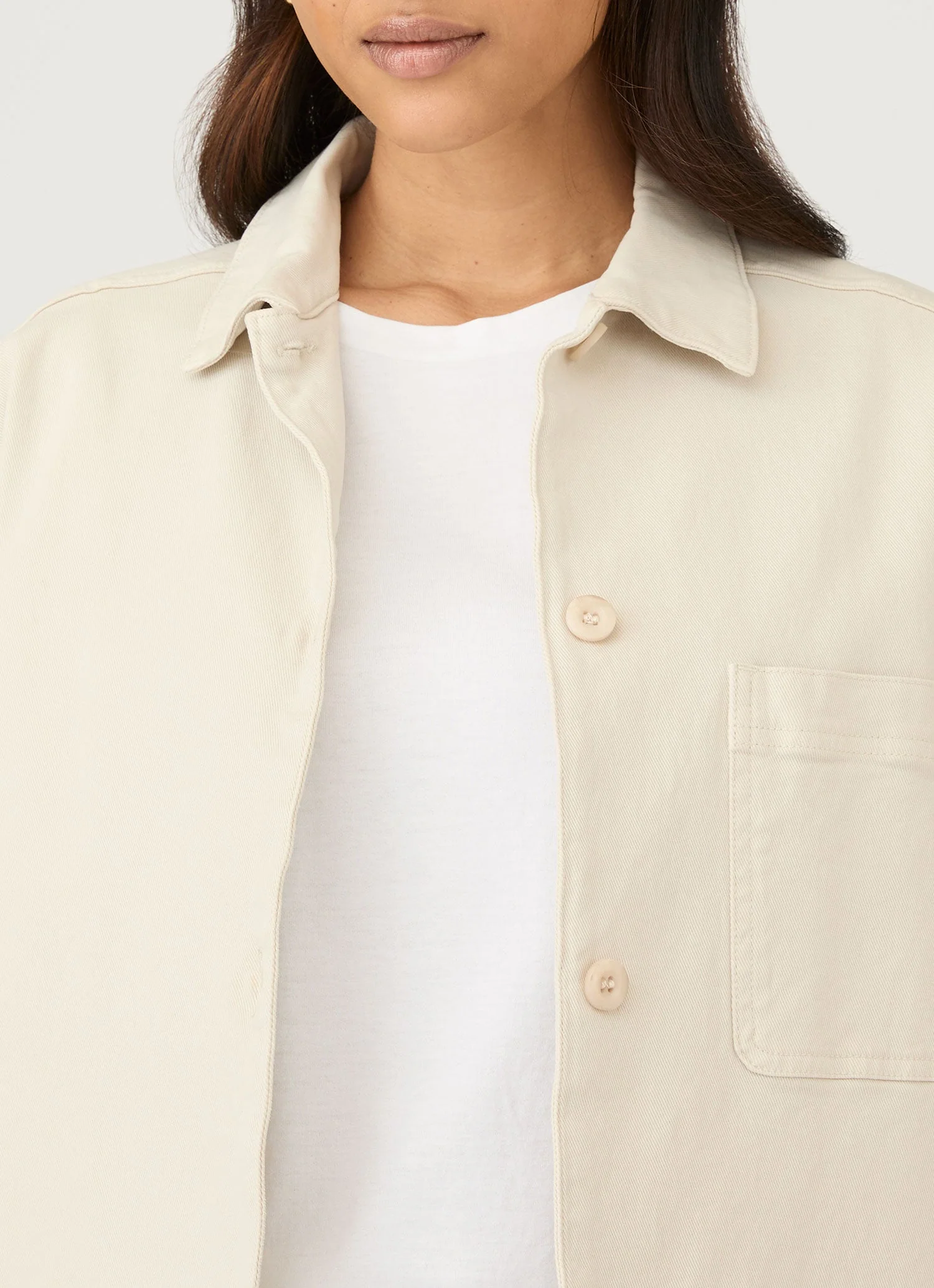 Women's Chore Jacket in Chalk - Image 4