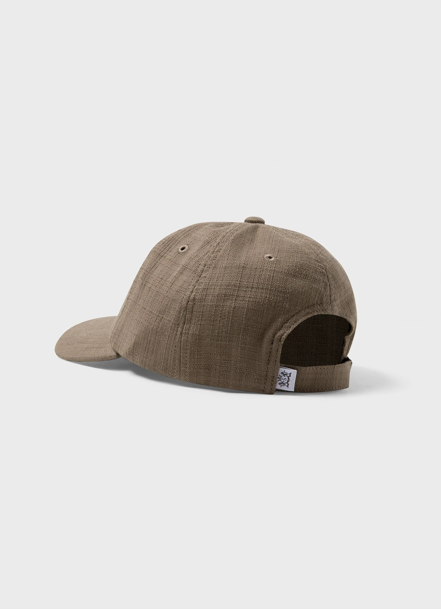 Cotton Raffia Cap in Dark Stone - Image 3