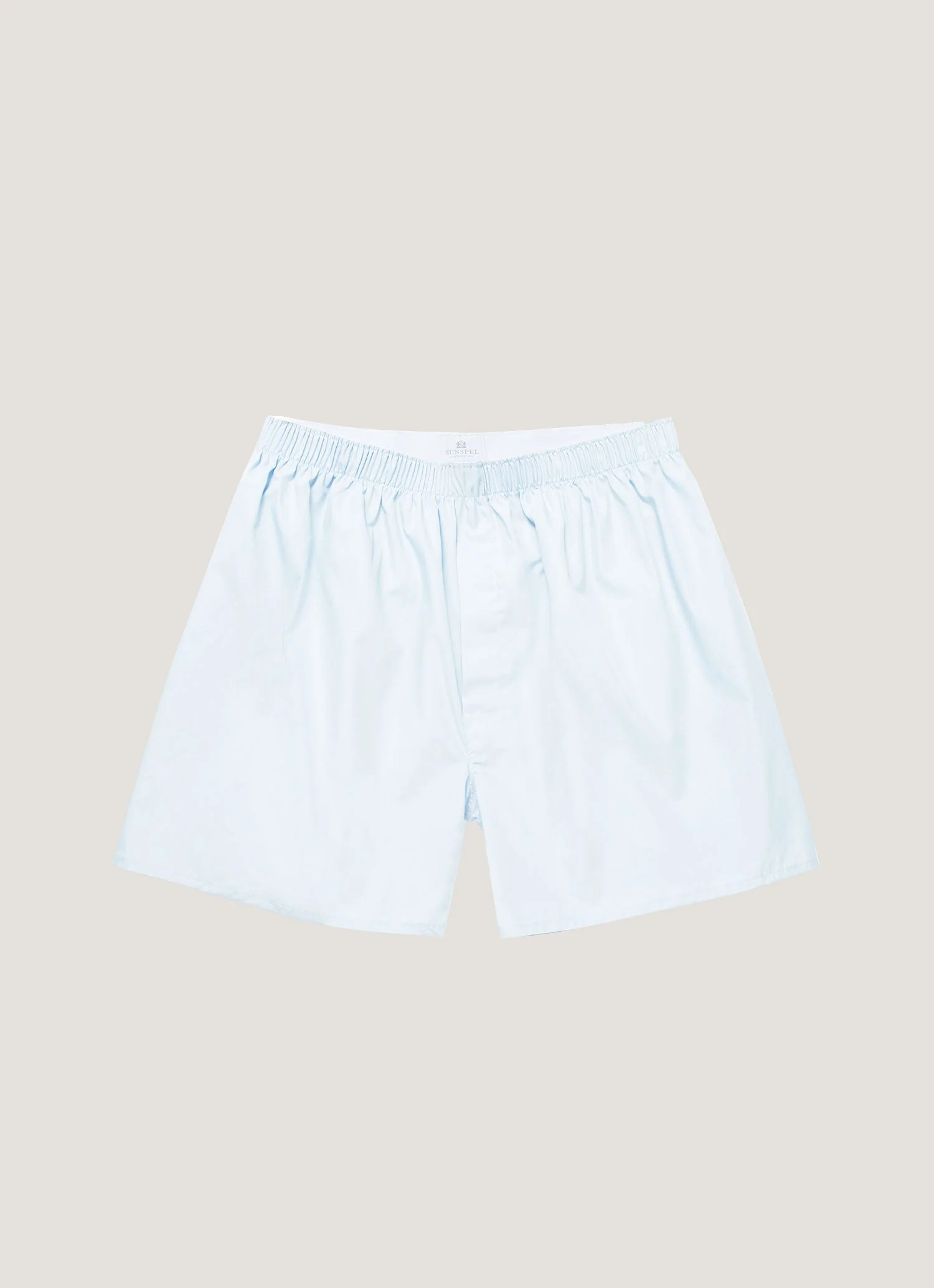 Men's Long Cut Classic Boxer Short in Plain Blue