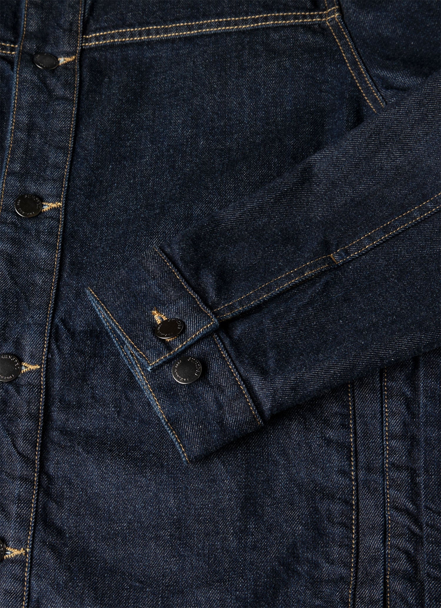 Men's 13oz Japanese Denim Jacket in Rinse Wash Denim - Image 7