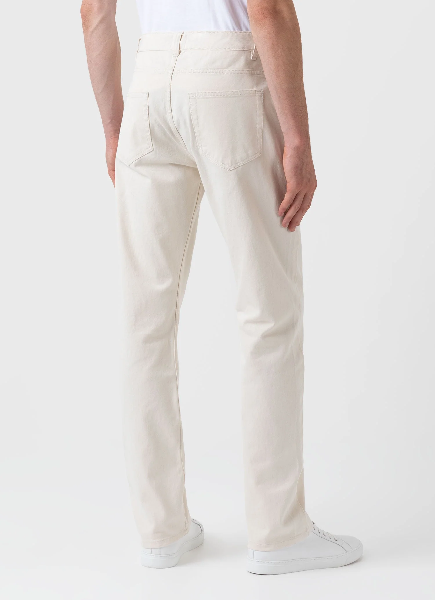 Men's Undyed 5 Pocket Trouser in Undyed - Image 4