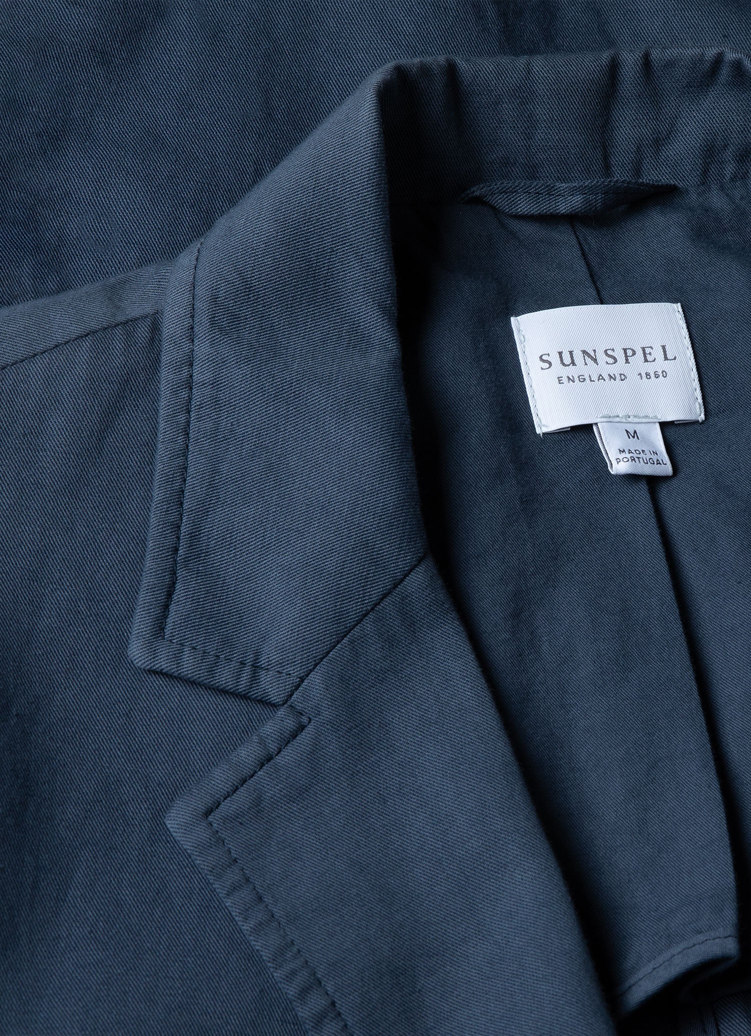 Men's Cotton Linen Unstructured Blazer in Shale Blue - Image 4
