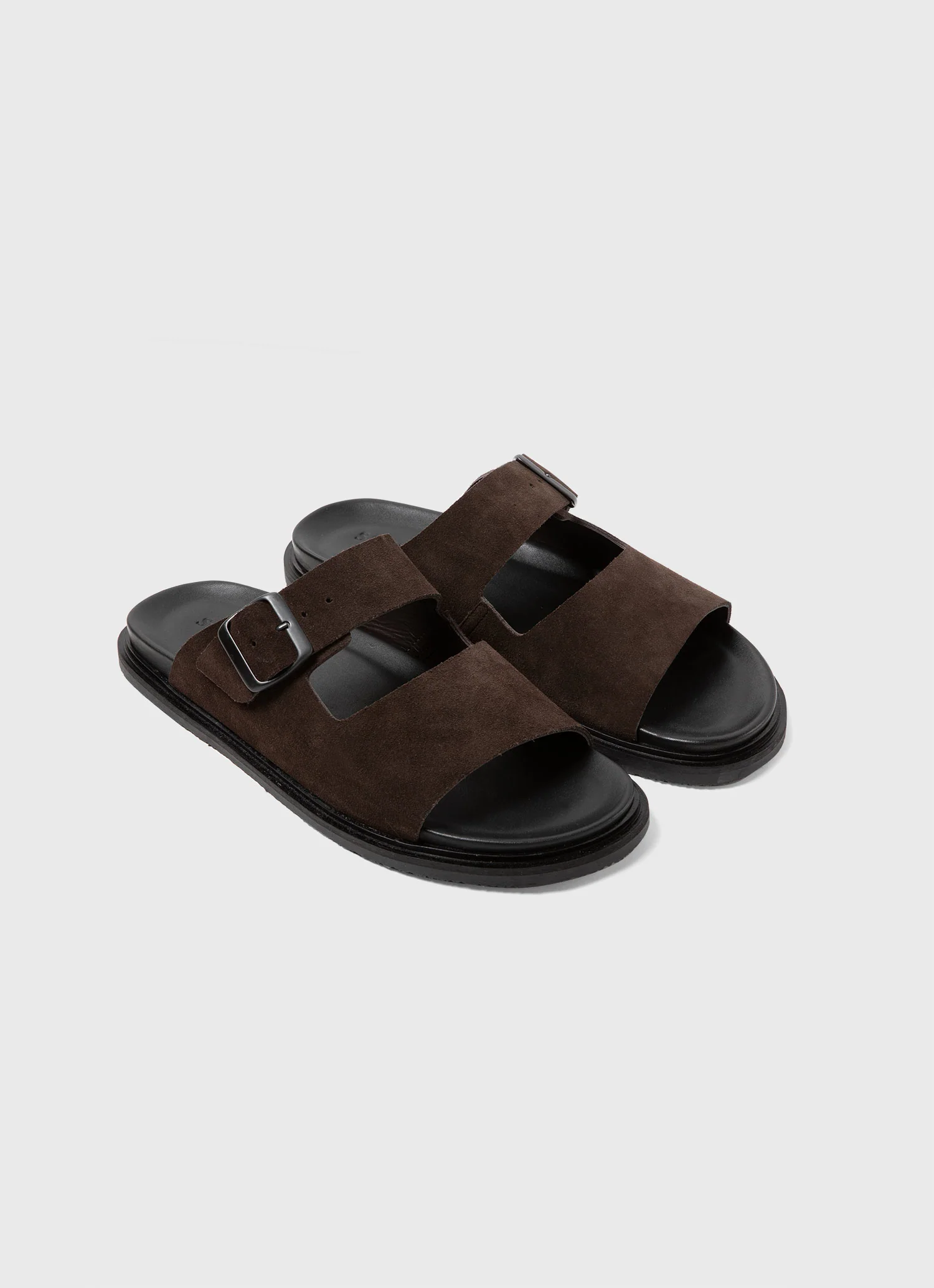 Men's Buckle Slider in Brown - Image 2