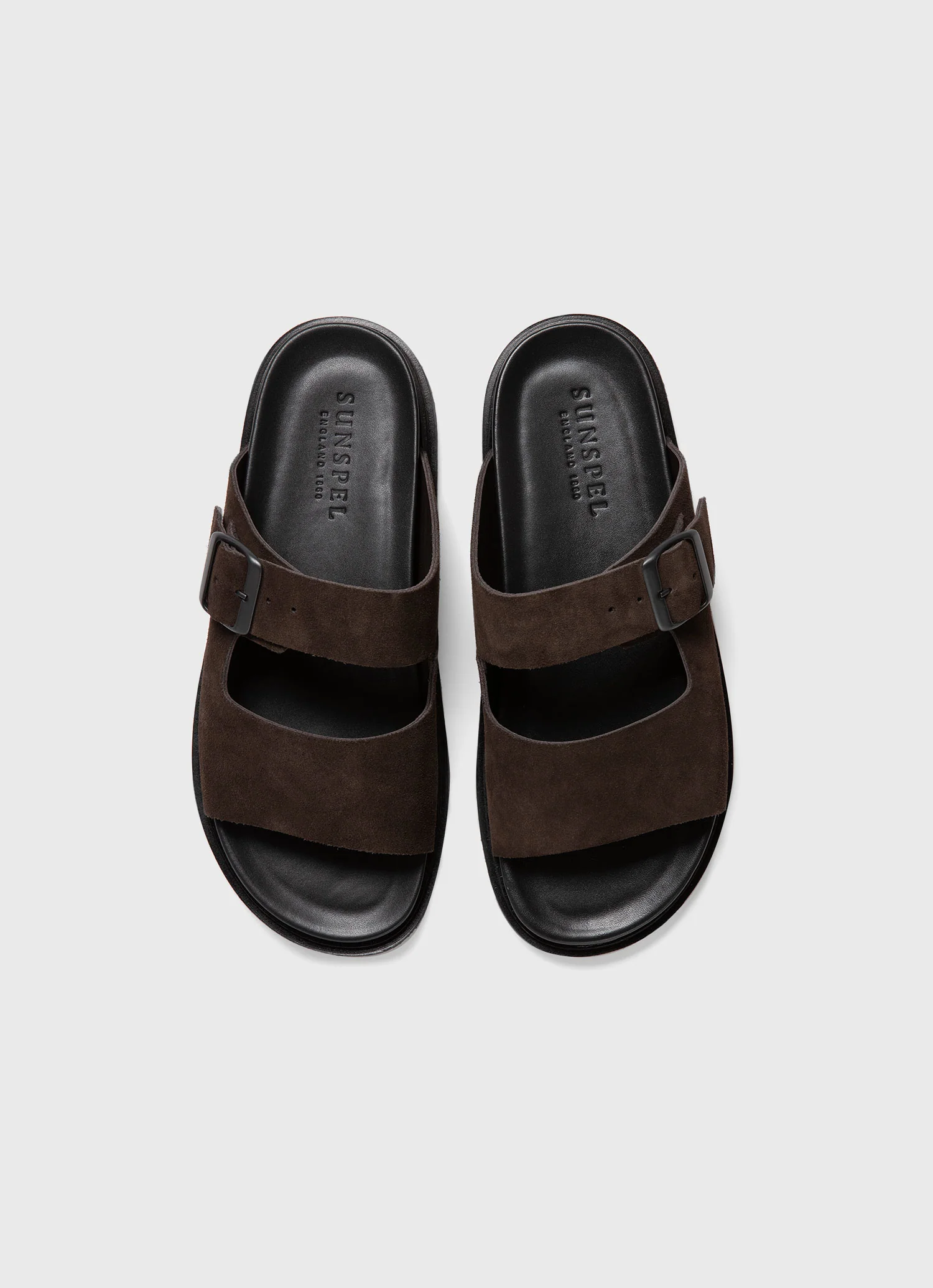 Men's Buckle Slider in Brown - Image 4