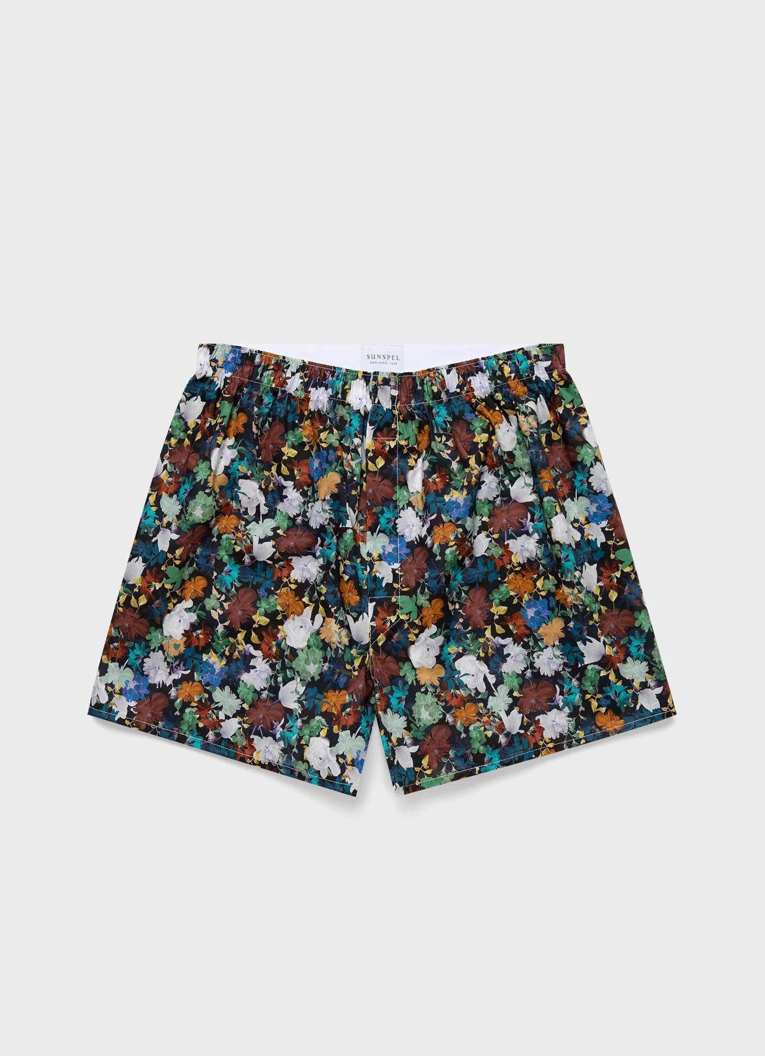 Men's Classic Boxer Short in Liberty Fabric in Futuristic Floral