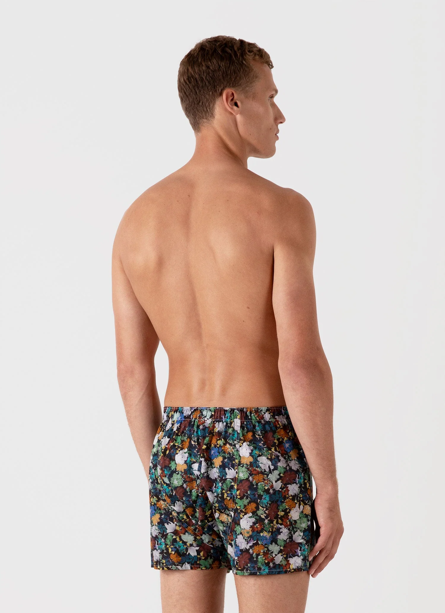 Men's Classic Boxer Short in Liberty Fabric in Futuristic Floral - Image 3