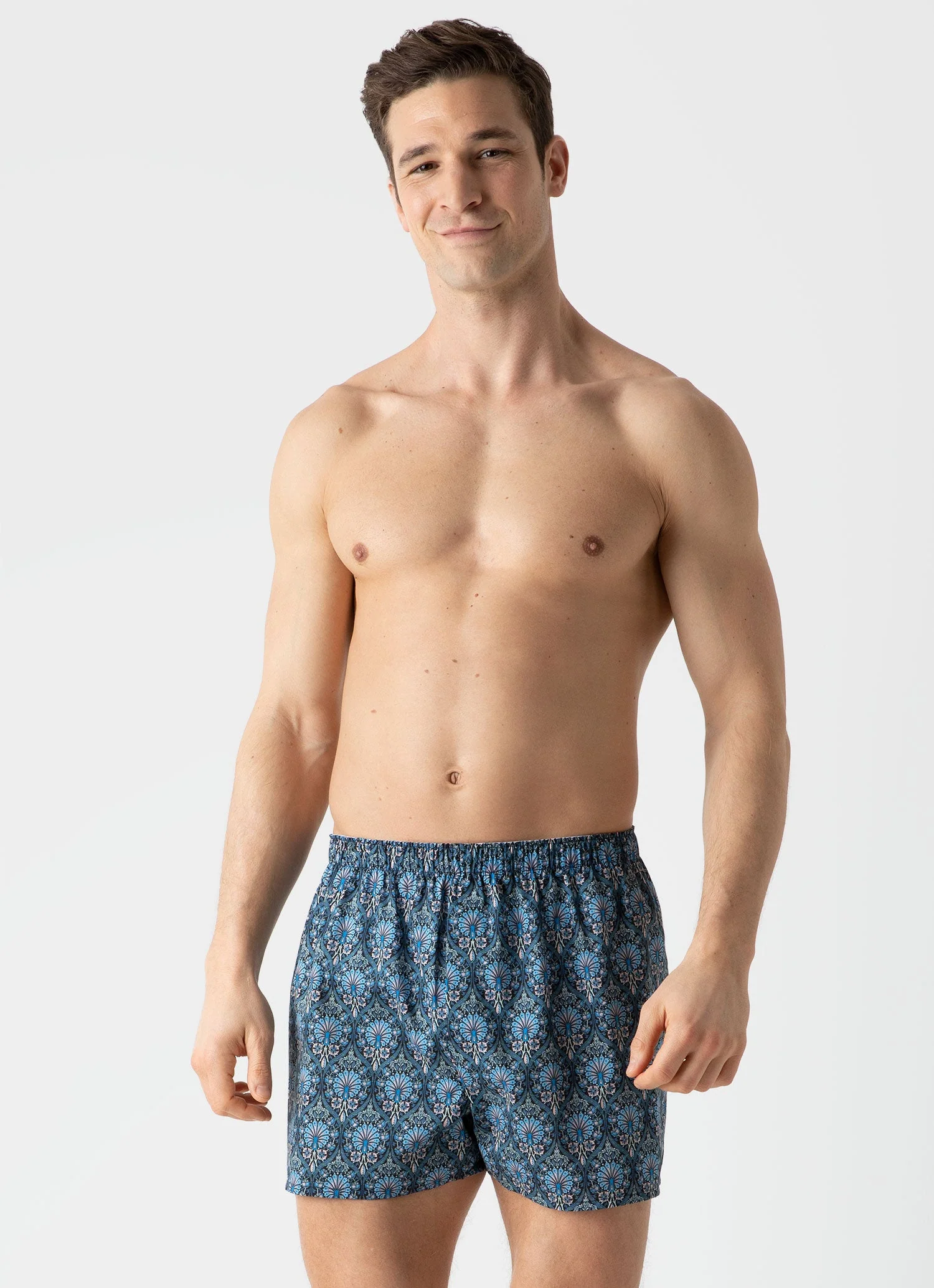 Men's Classic Boxer Short in Liberty Fabric Peacock Place - Image 2