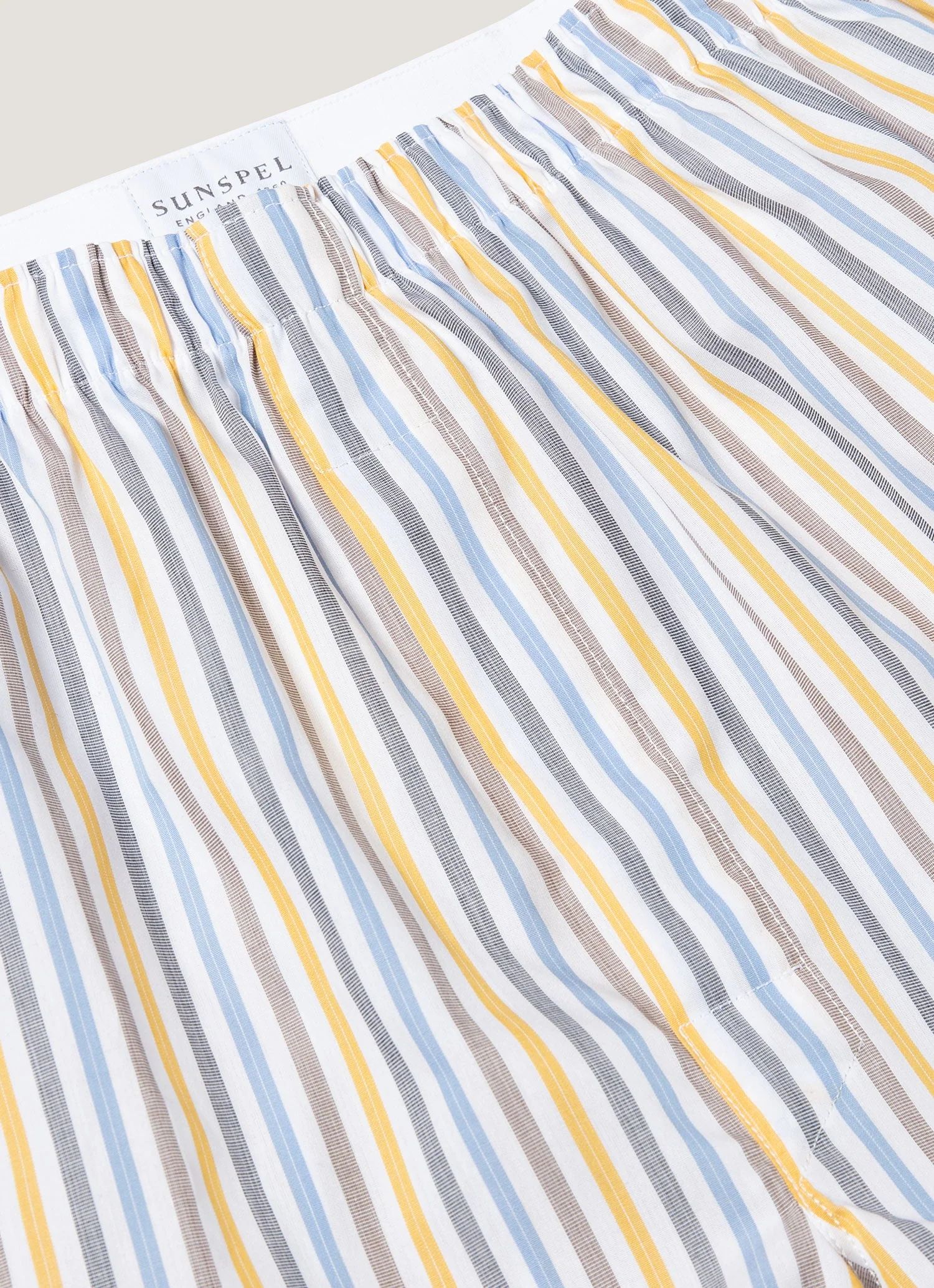 Men's Classic Boxer Short in Yellow/Brown/Blue - Image 4