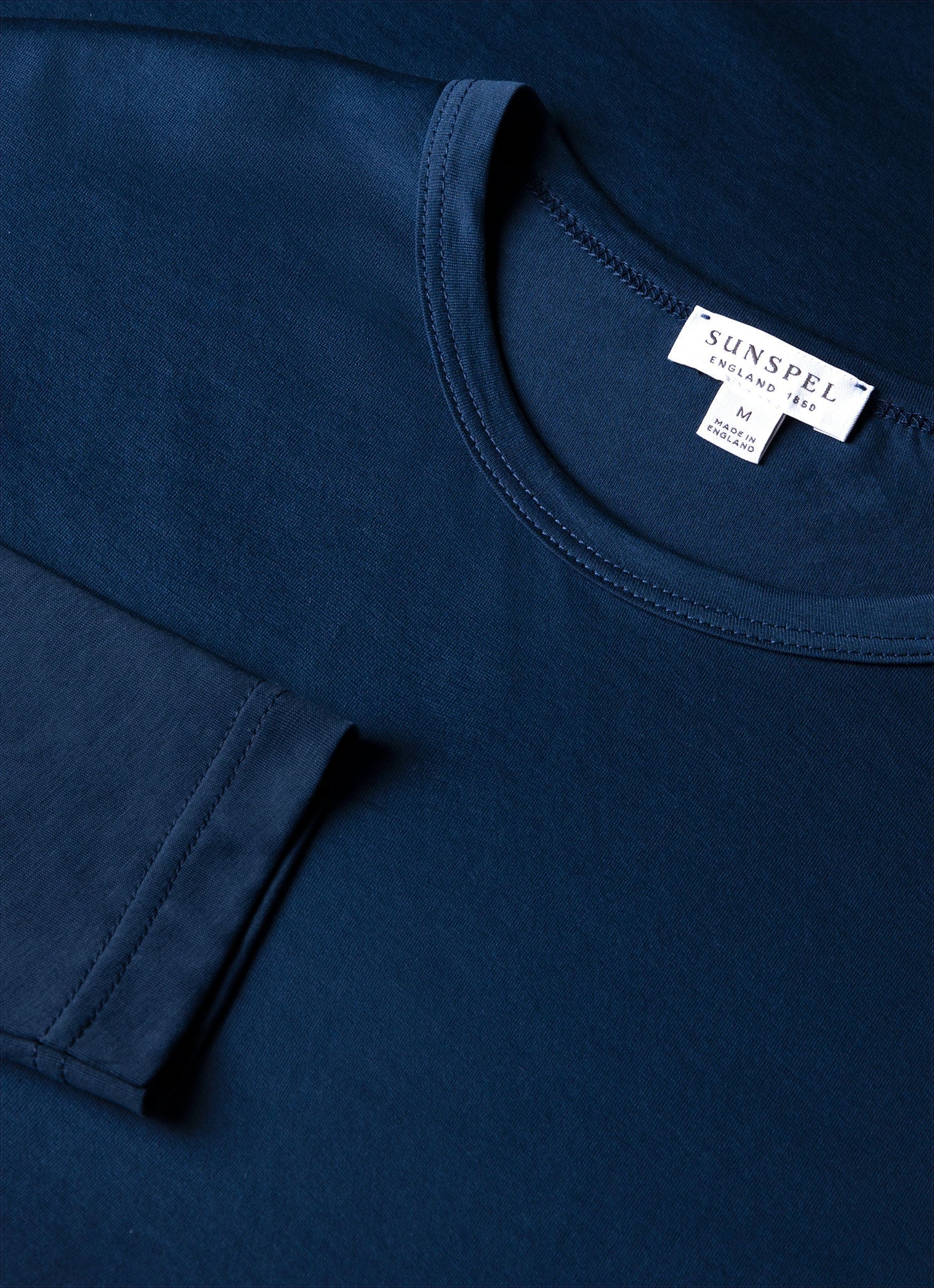 Men's Classic Long Sleeve T-shirt in Naval Blue - Image 4