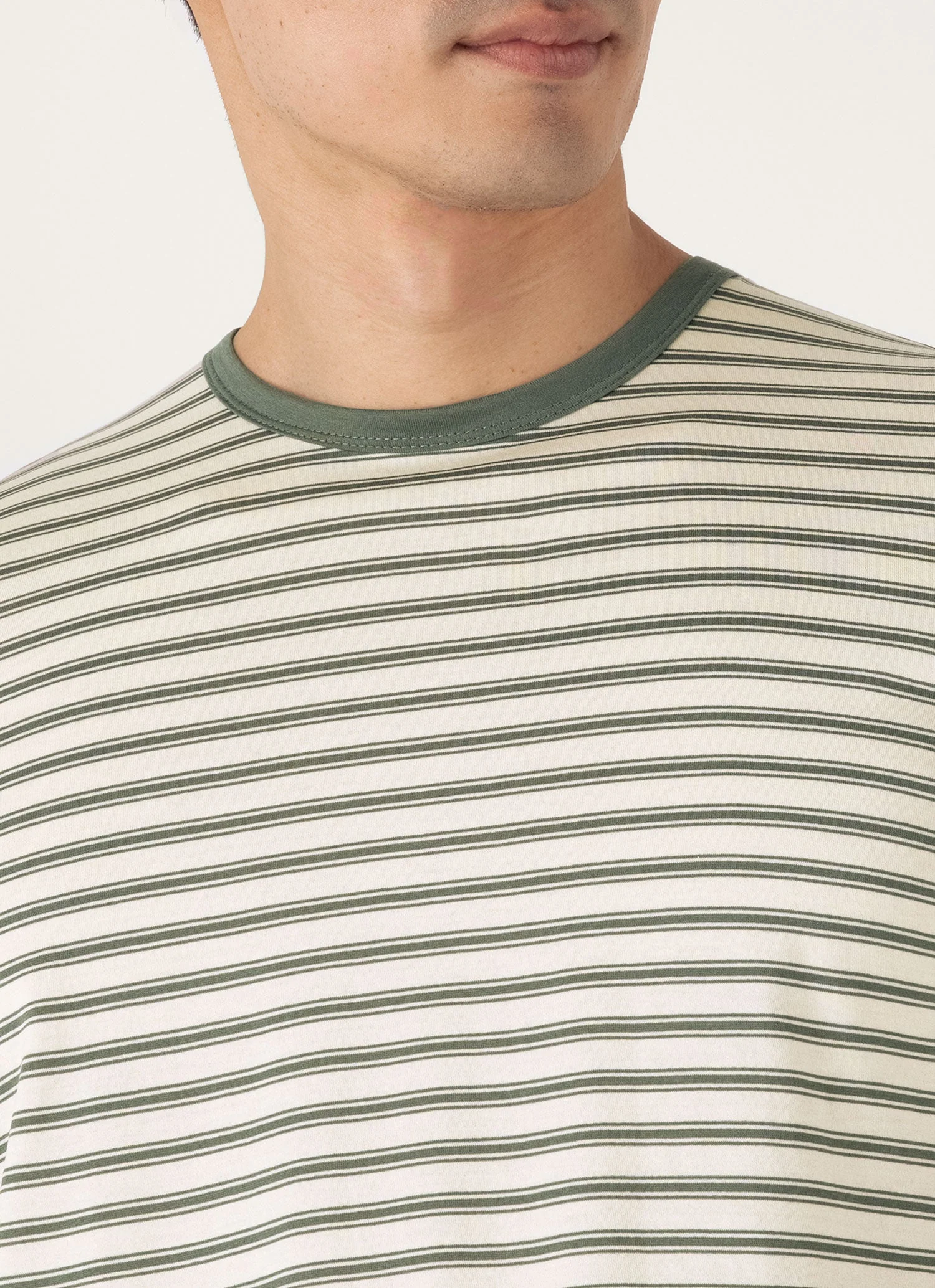 Men's Classic T-shirt in Dusk Green/Undyed - Image 6