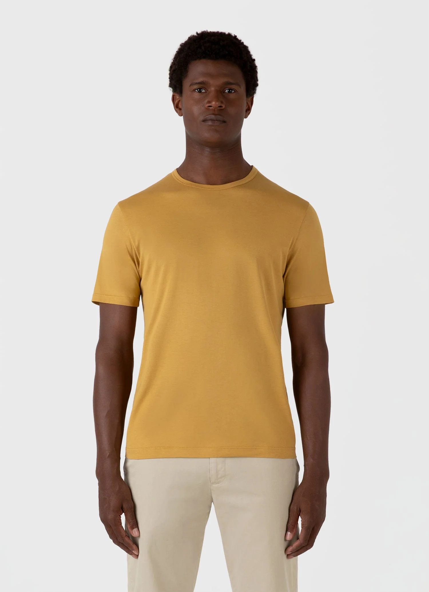 Men's Classic T-shirt in Mustard - Image 2