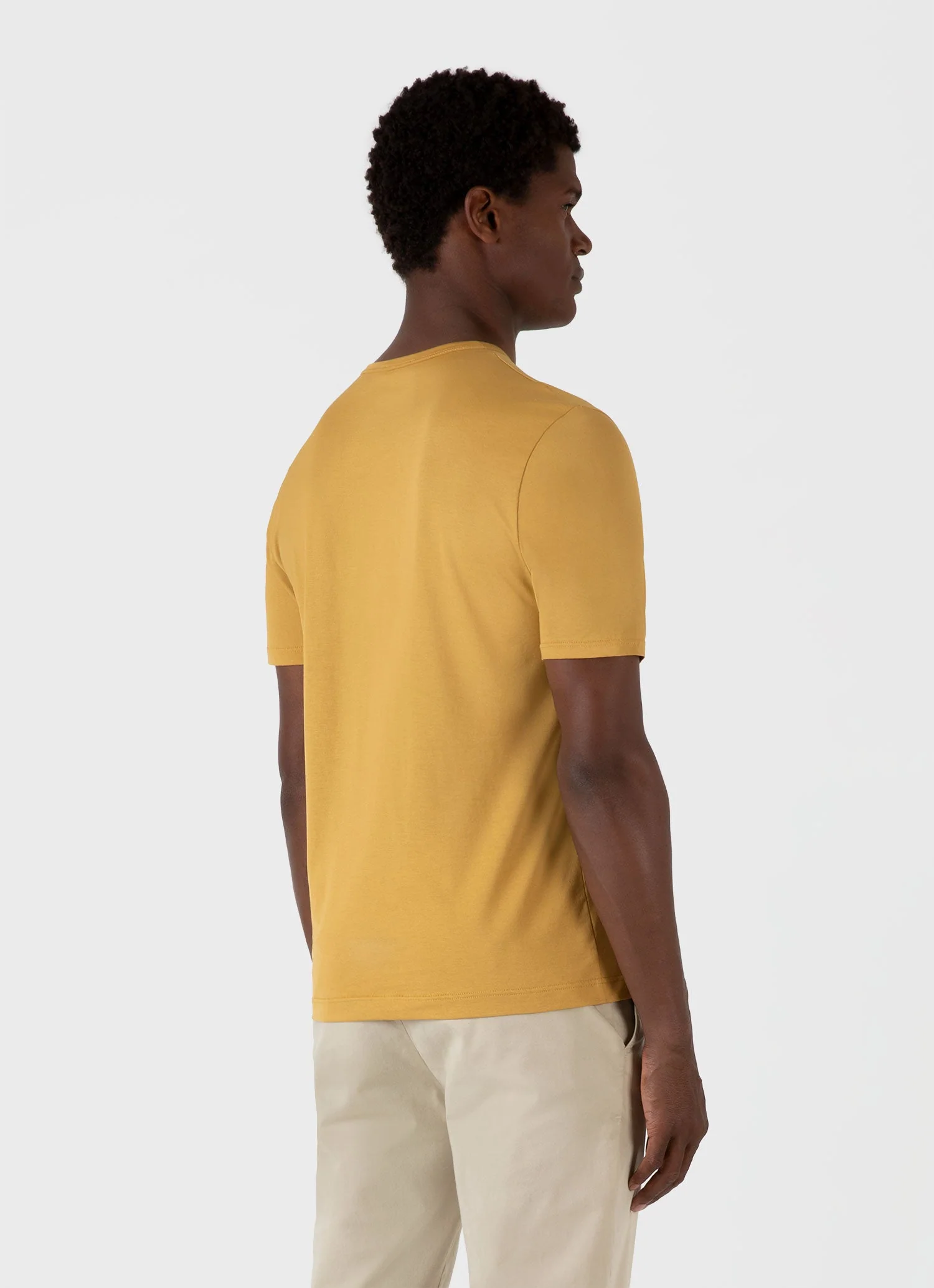 Men's Classic T-shirt in Mustard - Image 5