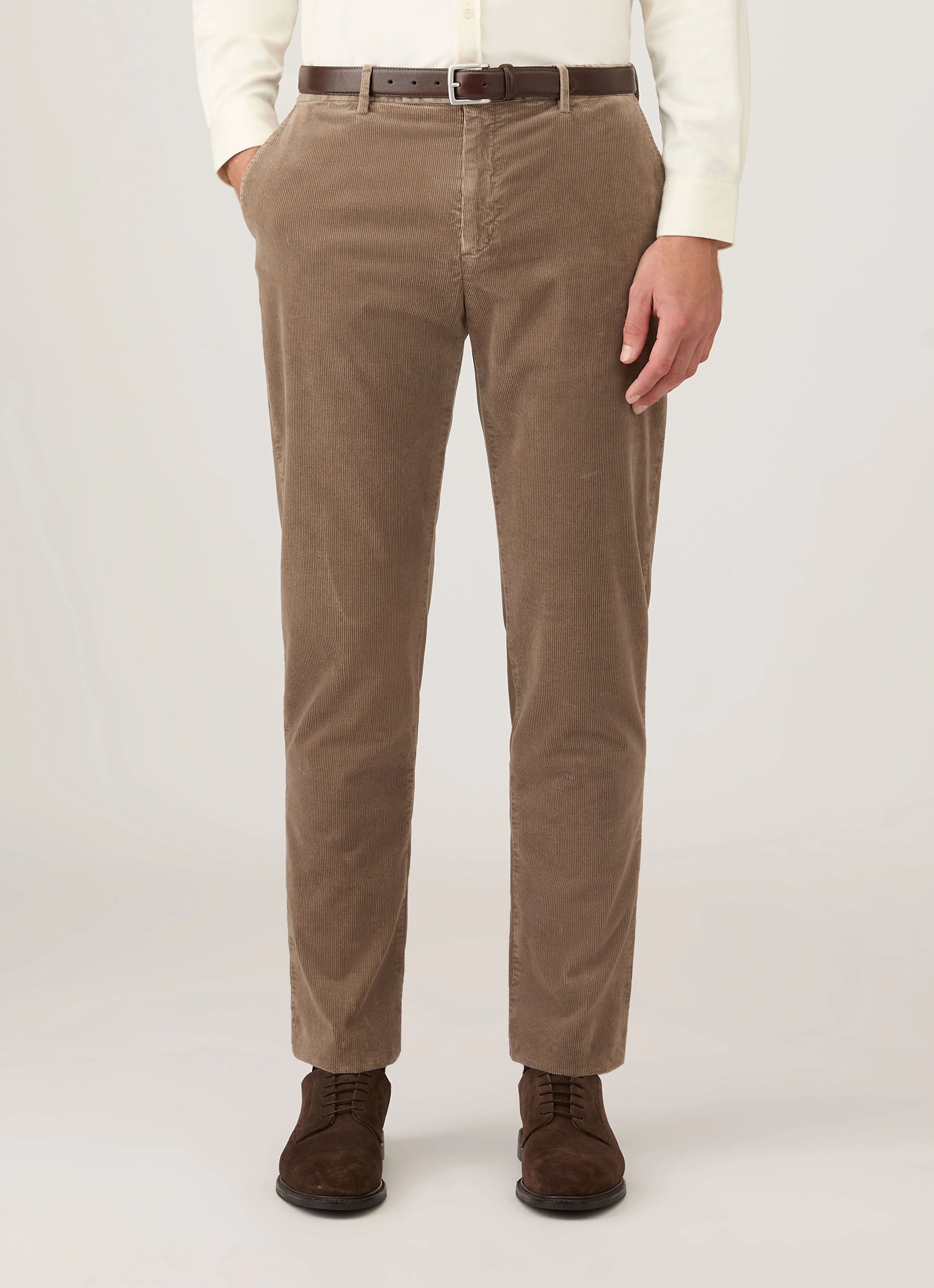 Men's Corduroy Trouser in Bark - Image 2