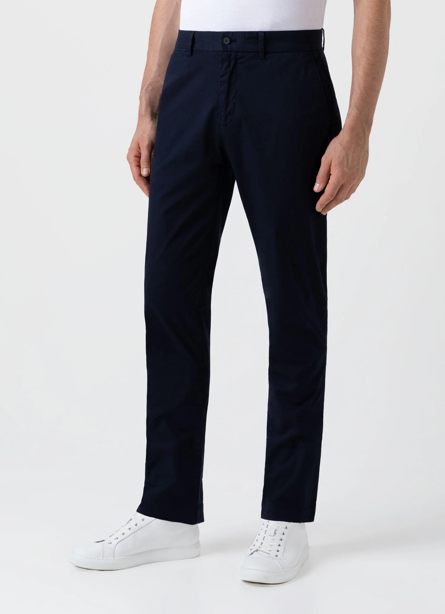 Men's Slim Fit Chino in Navy - Image 3