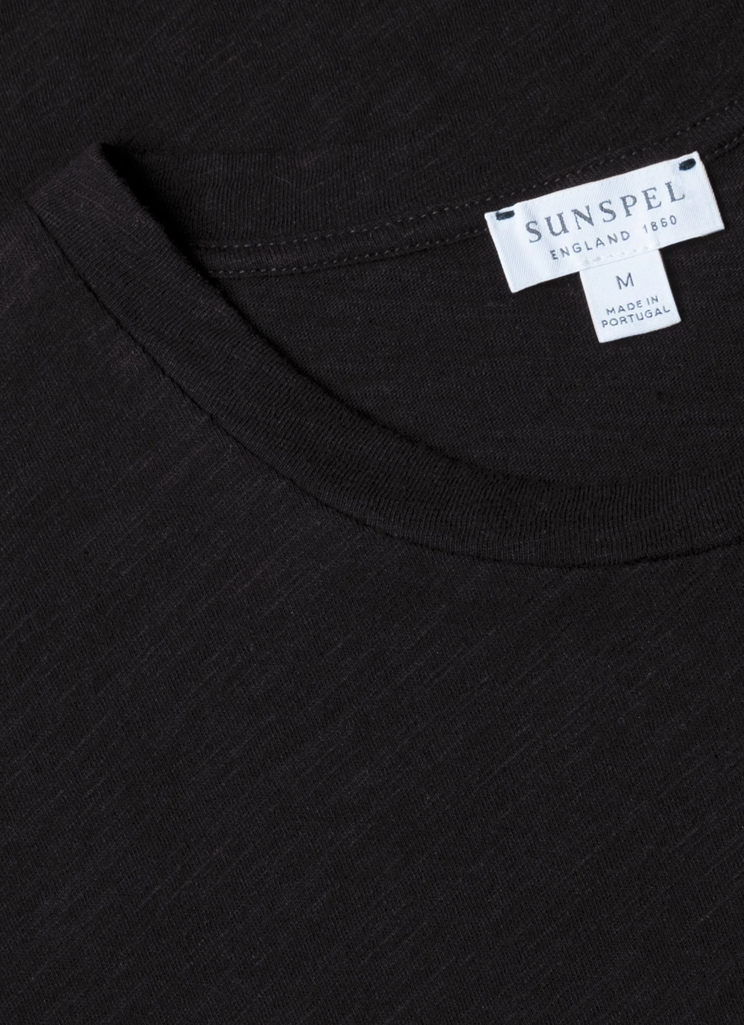 Men's Cotton Linen T-shirt in Black - Image 4