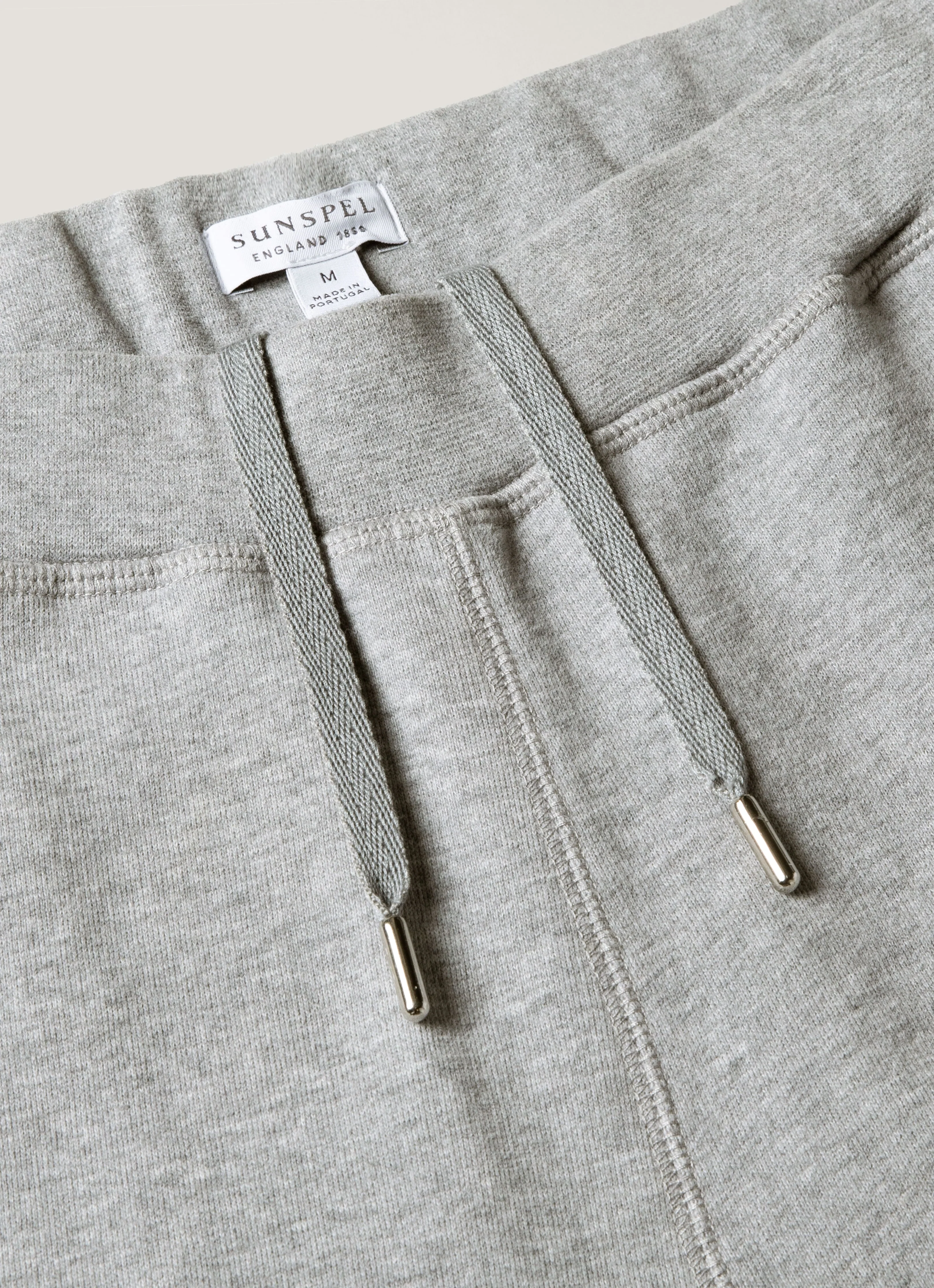 Men's Loopback Sweatpants in Grey Melange - Image 4