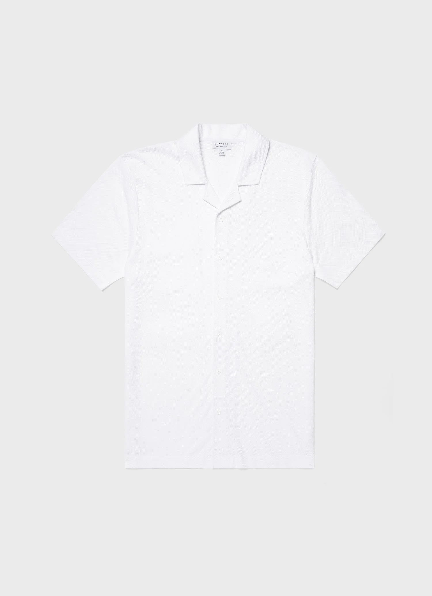 Men's Riviera Camp Collar Shirt in White