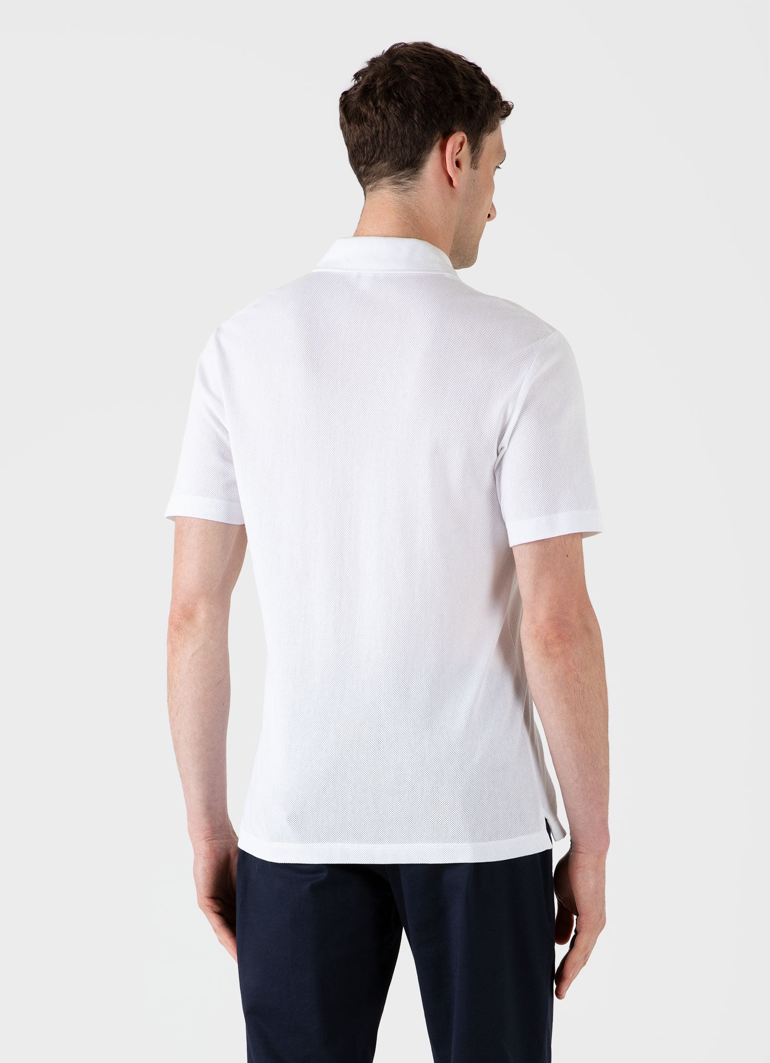 Men's Riviera Camp Collar Shirt in White - Image 5
