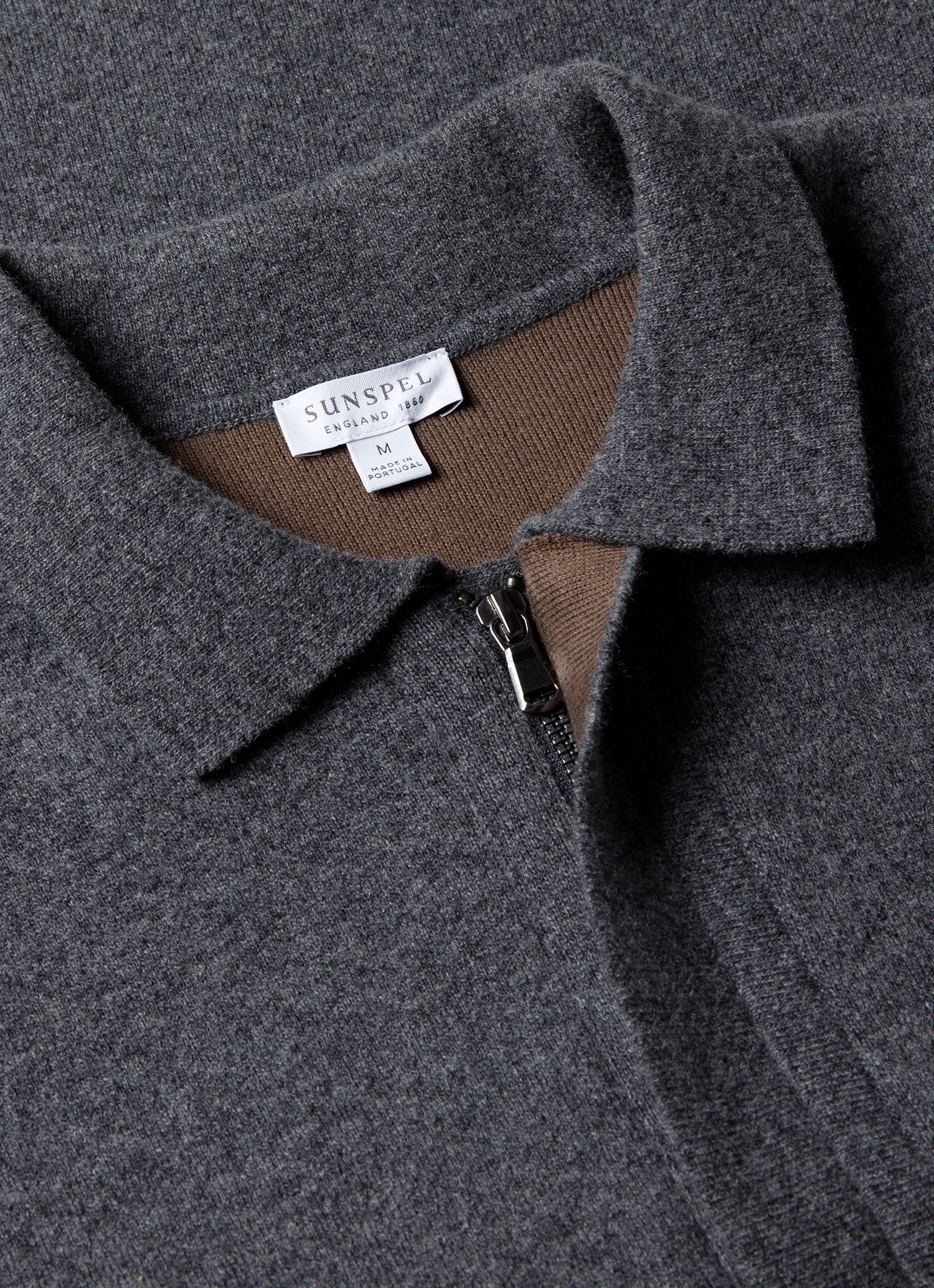 Men's Double Faced Jacket in Charcoal Melange - Image 4