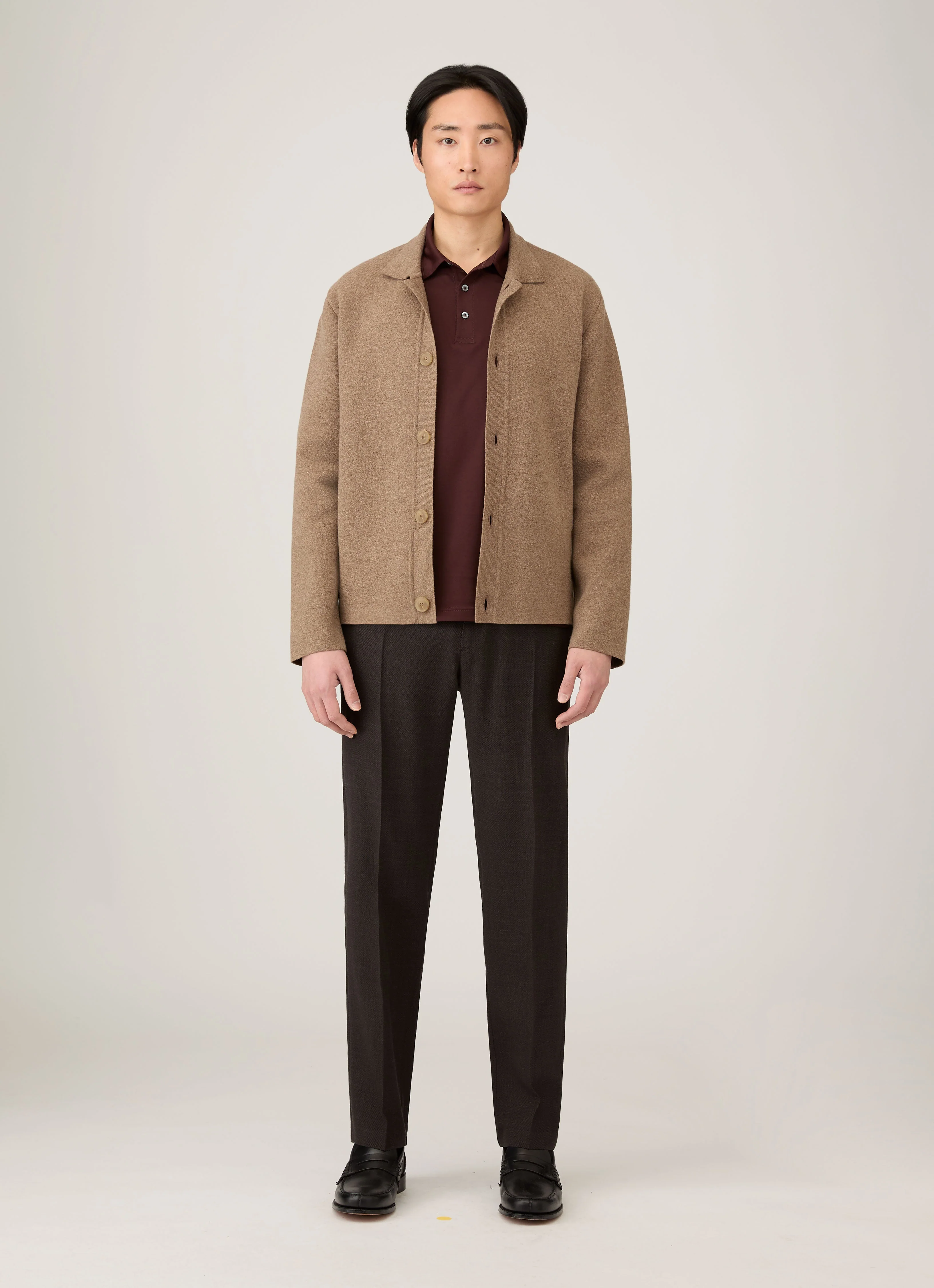 Men's Double Faced Jacket in Mink - Image 3