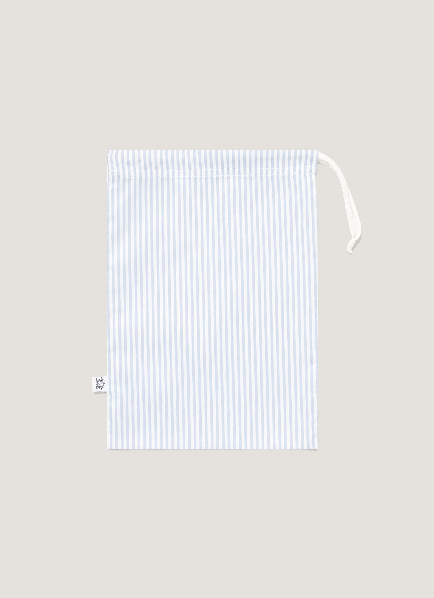 Men's Drawstring Swim Shorts in White/Cool Blue - Image 6