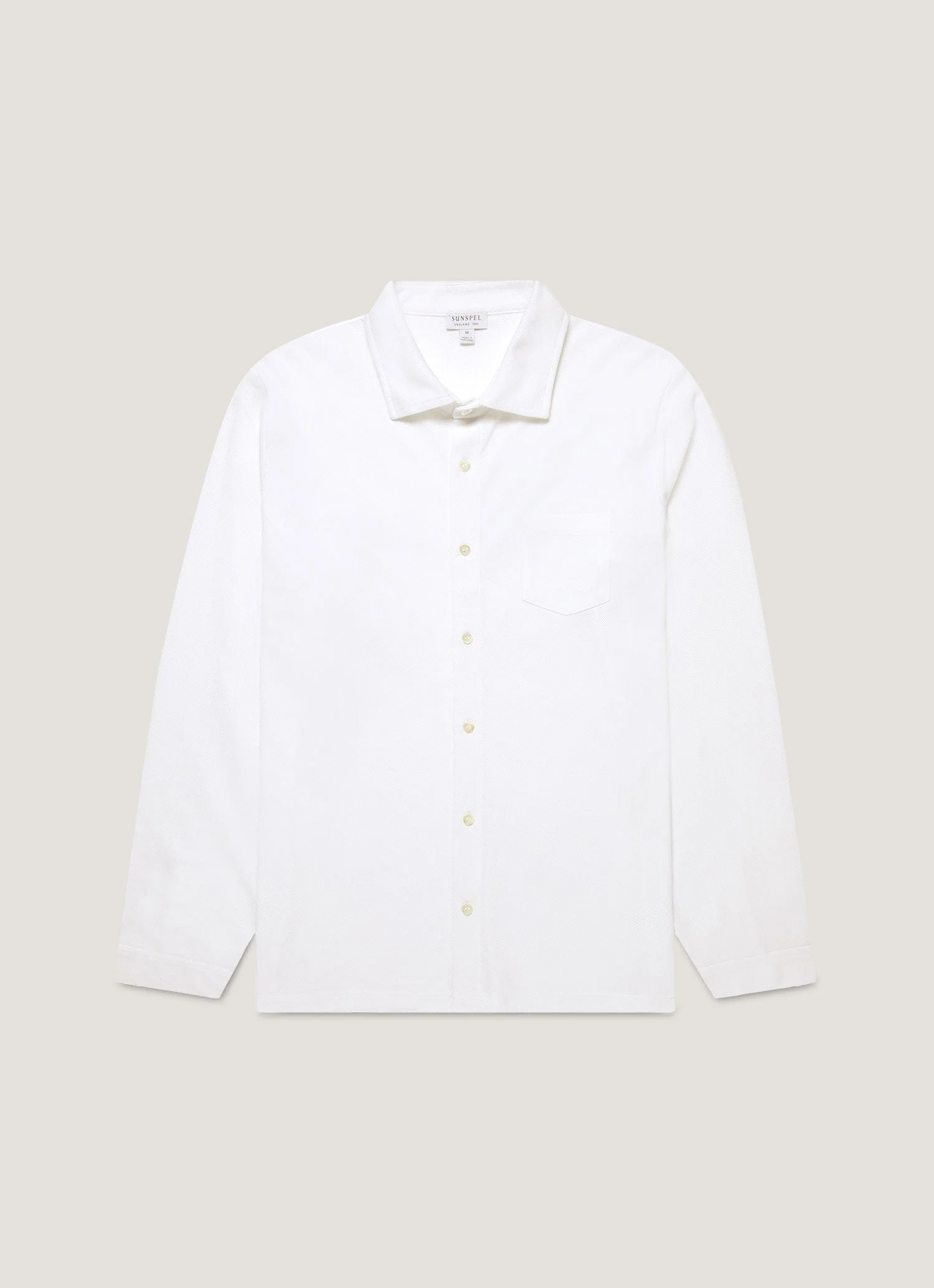 Men's Long Sleeve Riviera Shirt in White