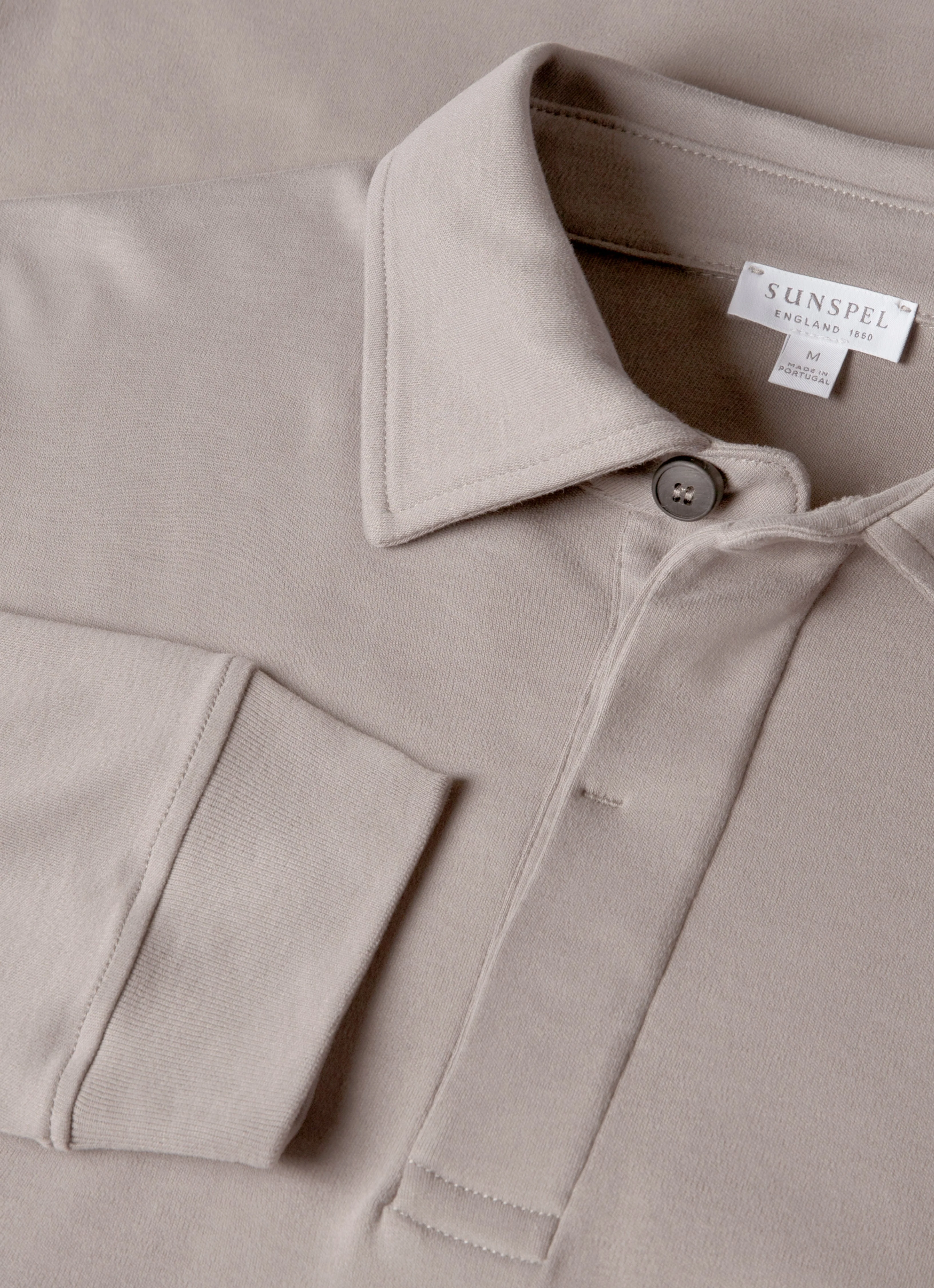 Men's Heavyweight Rugby Polo Shirt in Iron Grey - Image 4