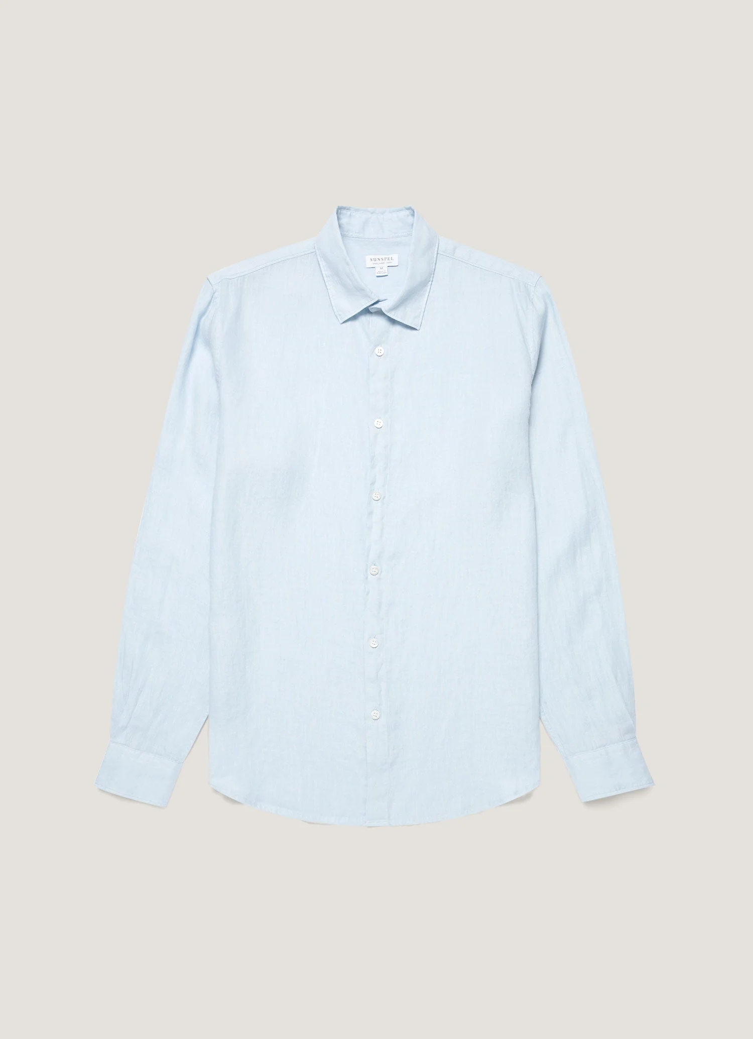 Men's Linen Shirt in Light Blue