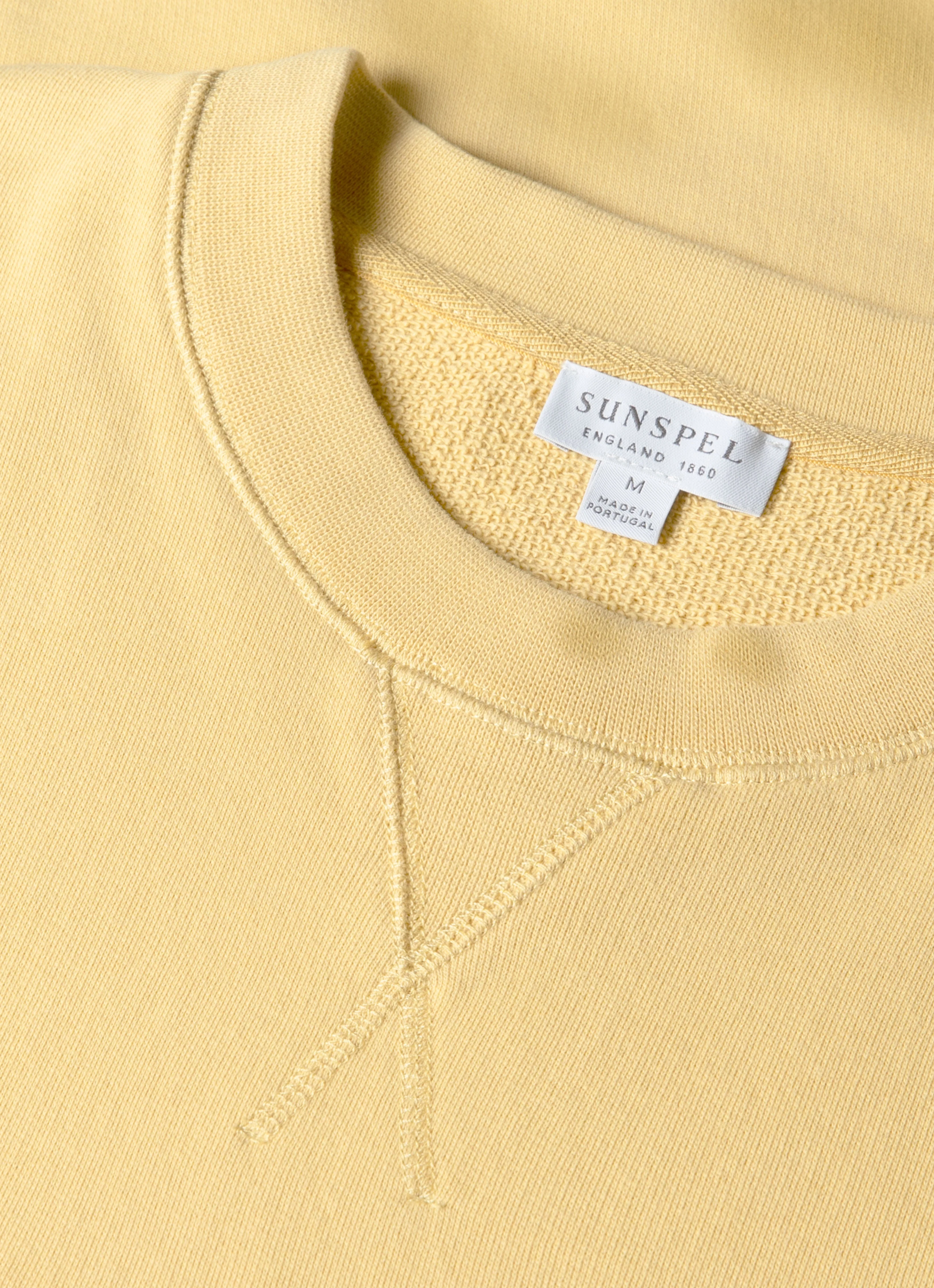 Men's Loopback Sweatshirt in Dusty Yellow - Image 4