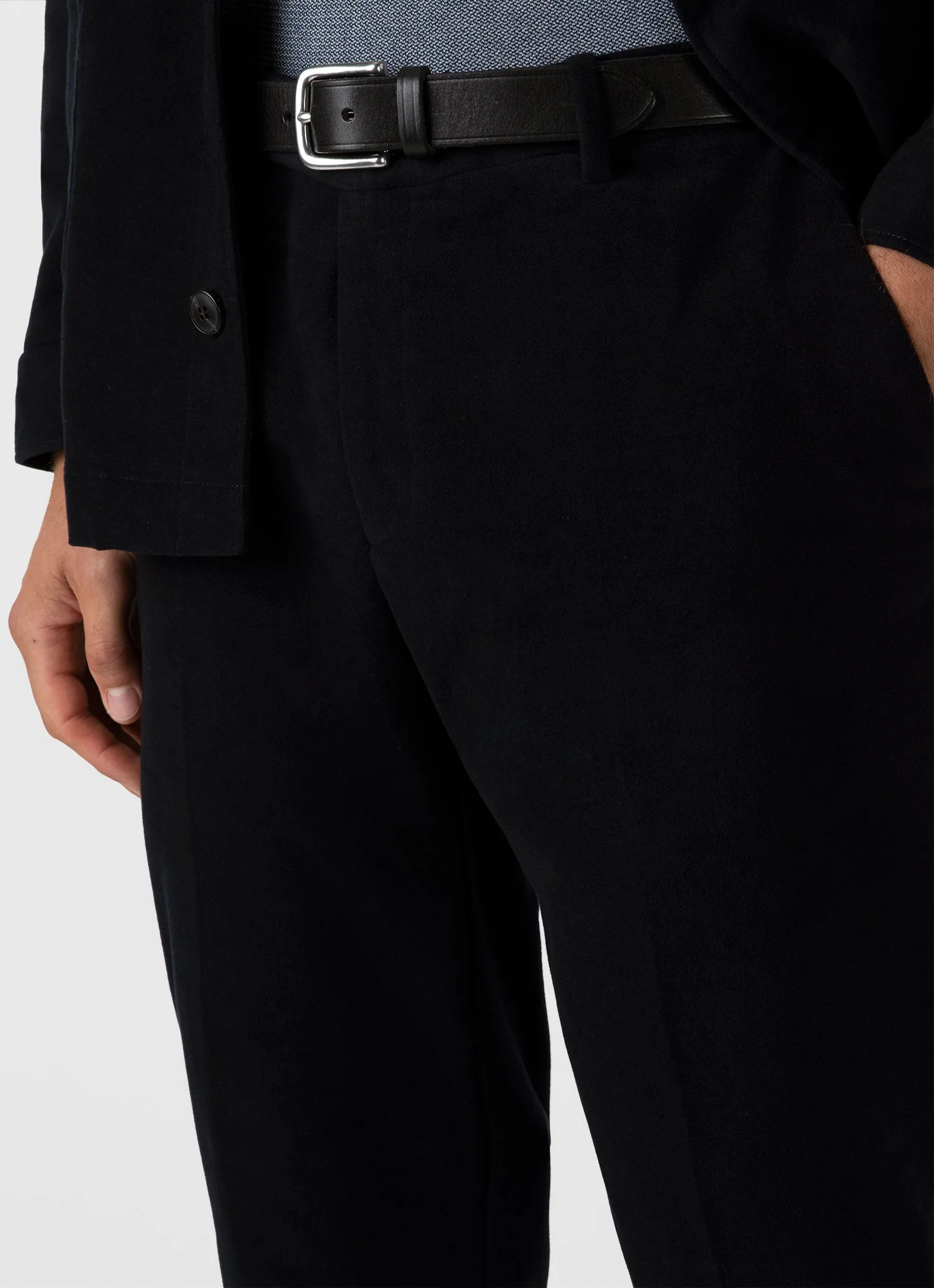 Men's Moleskin Trouser in Navy - Image 6