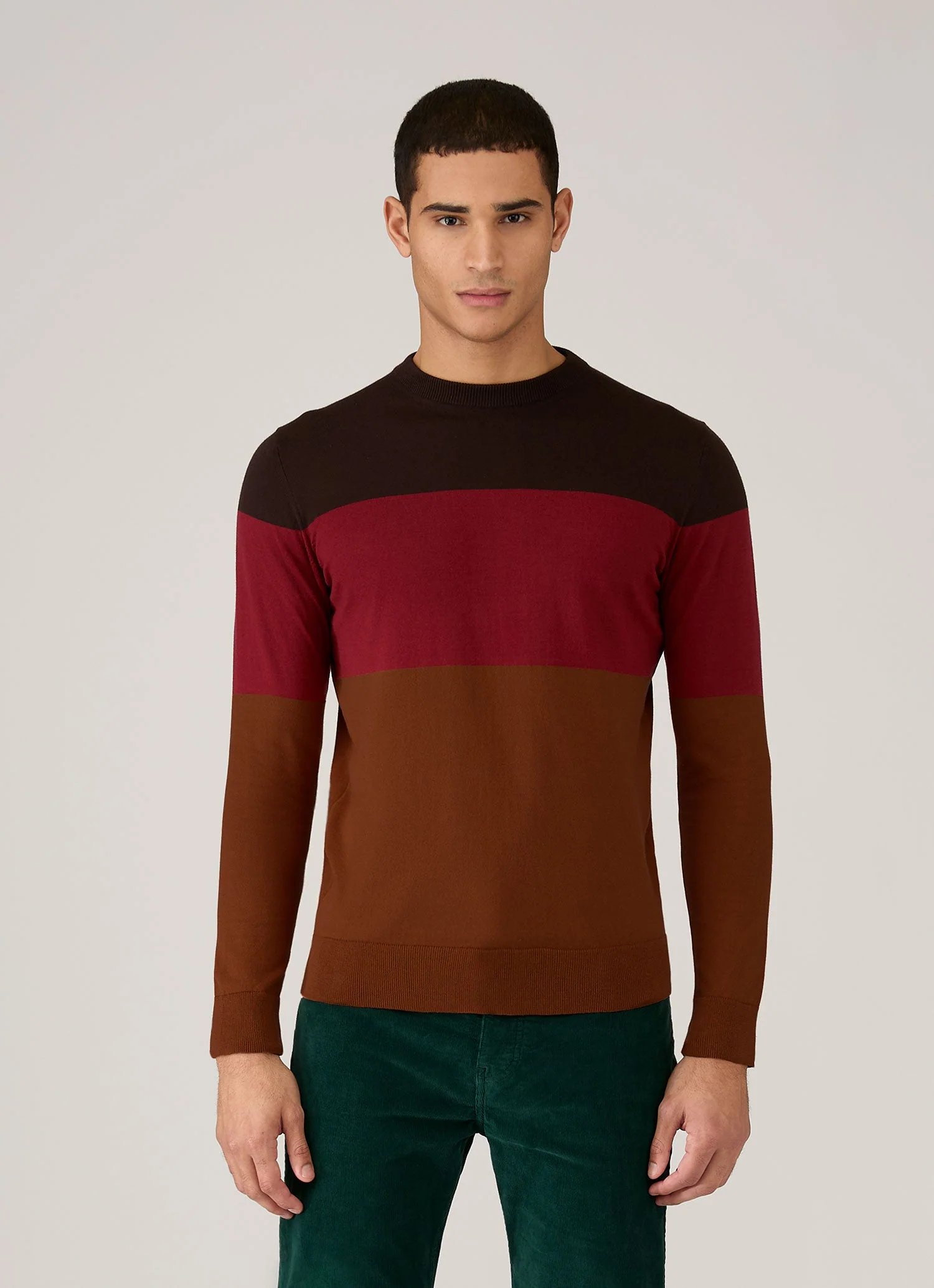 Men's Sunspel x Paul Weller Jumper in Dark Brown - Image 2
