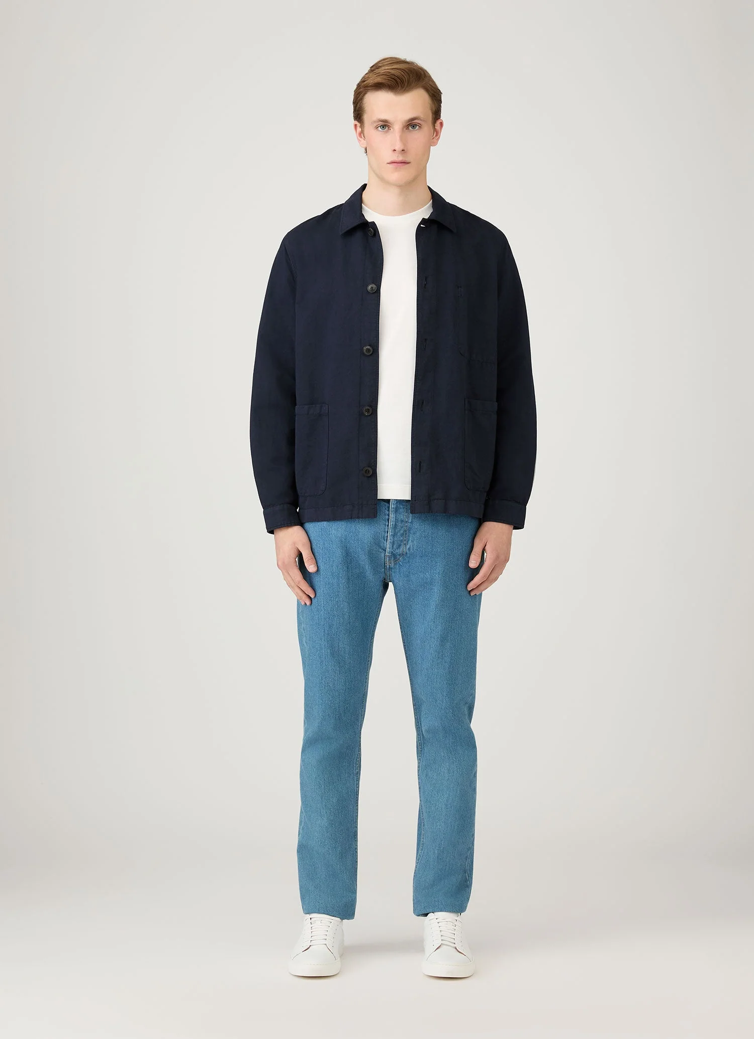 Men's Regular Fit Jeans in Mid Wash Denim - Image 3