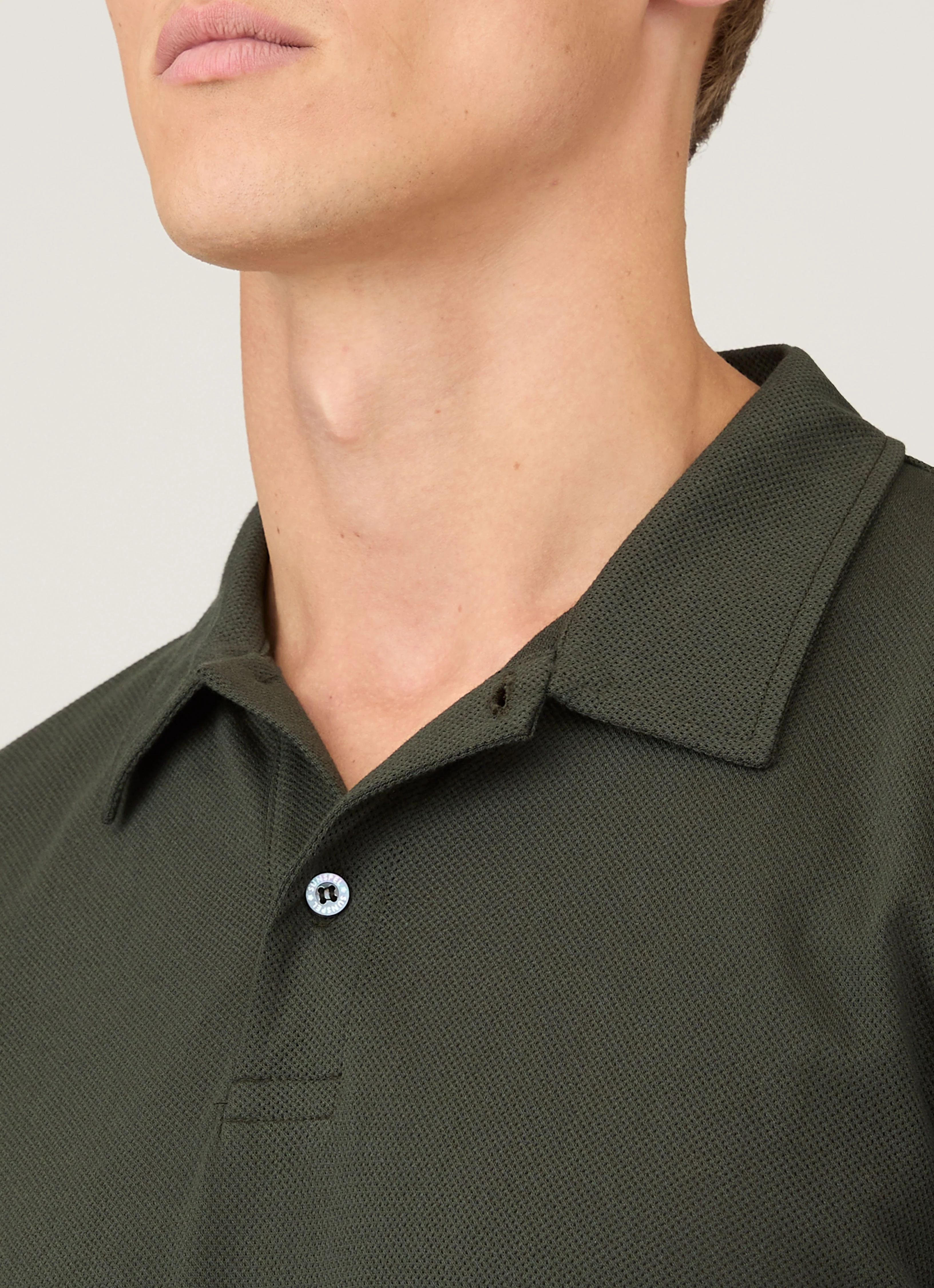 Men's Regular Fit Riviera Polo Shirt in Dark Green - Image 6
