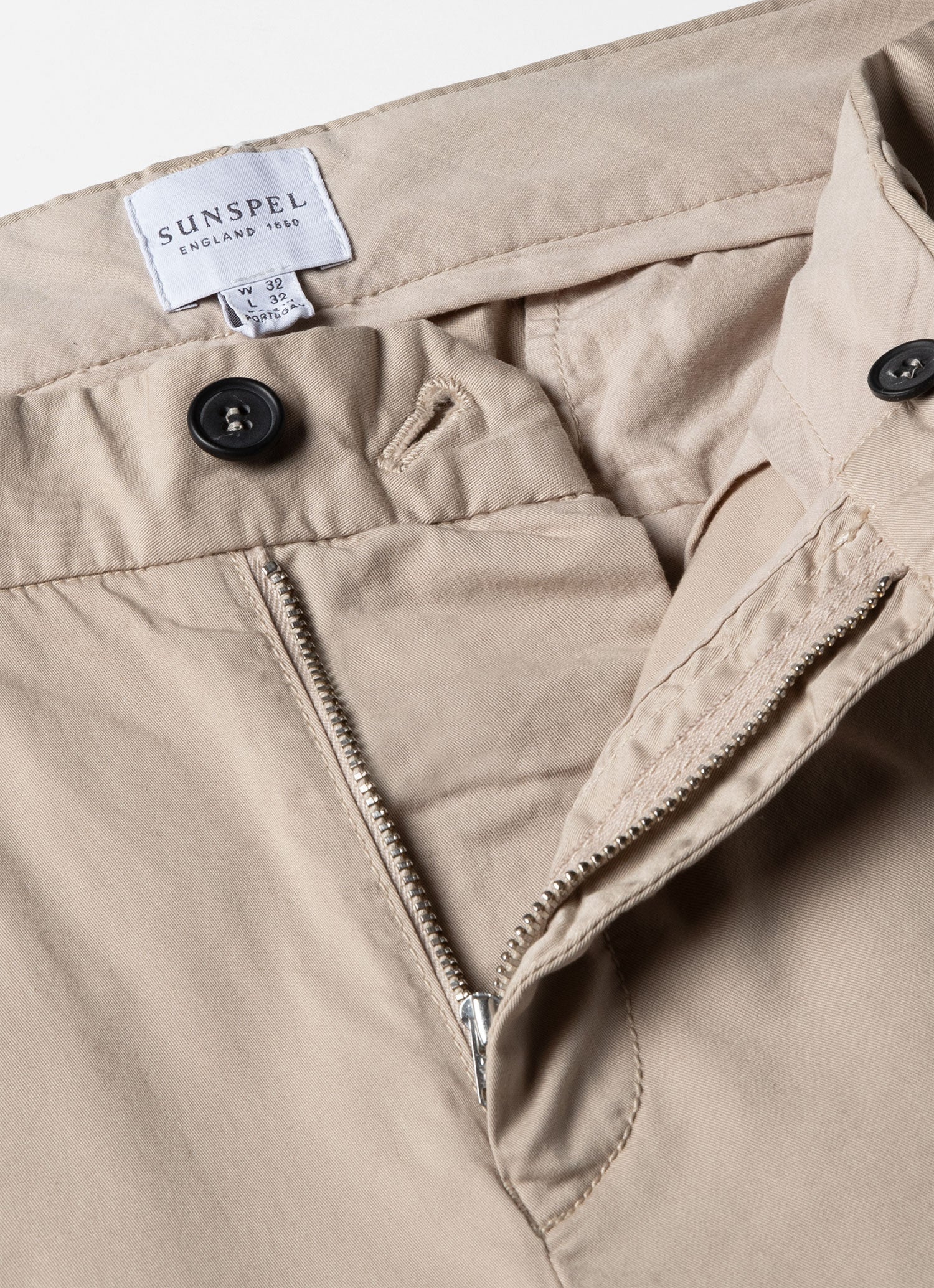 Men's Regular Fit Stretch Chino in Light Stone - Image 4