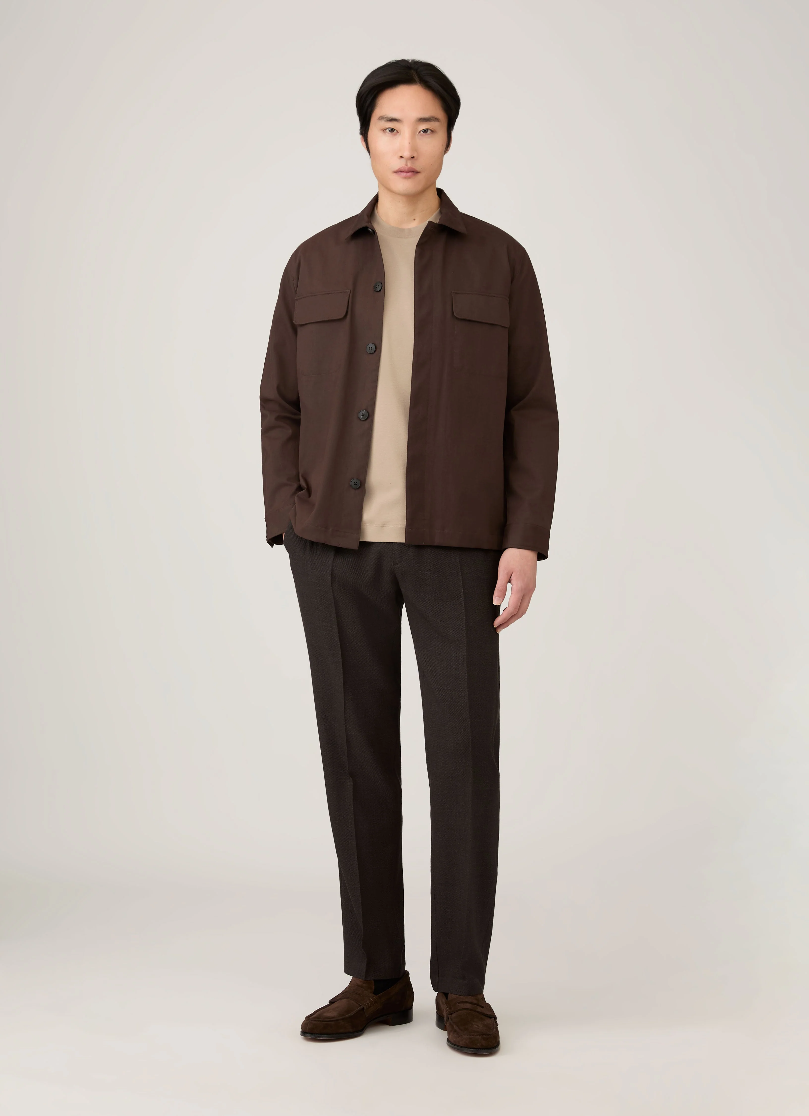 Men's Relaxed Fit Heavyweight T-shirt in Mink - Image 3