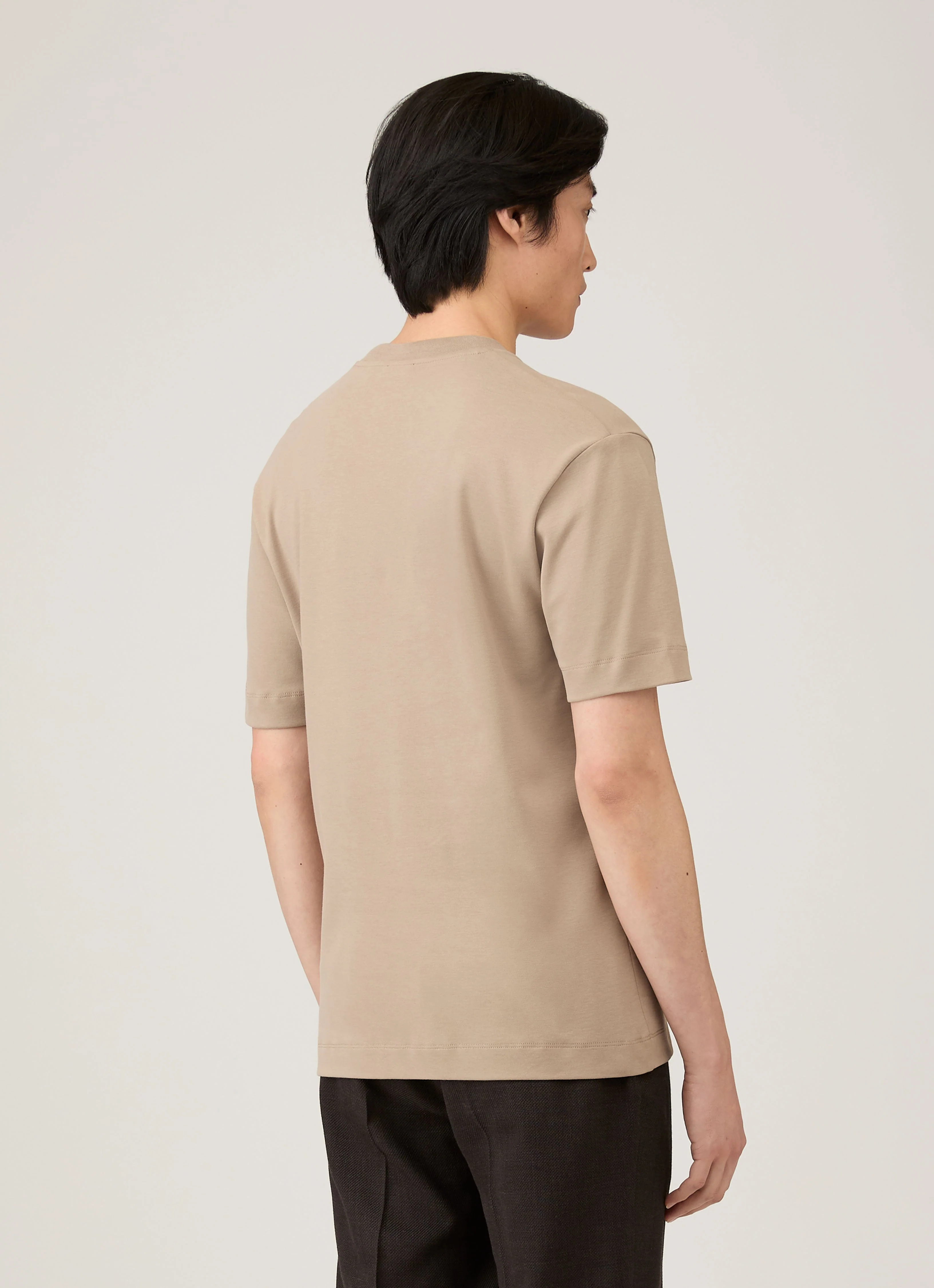 Men's Relaxed Fit Heavyweight T-shirt in Mink - Image 5