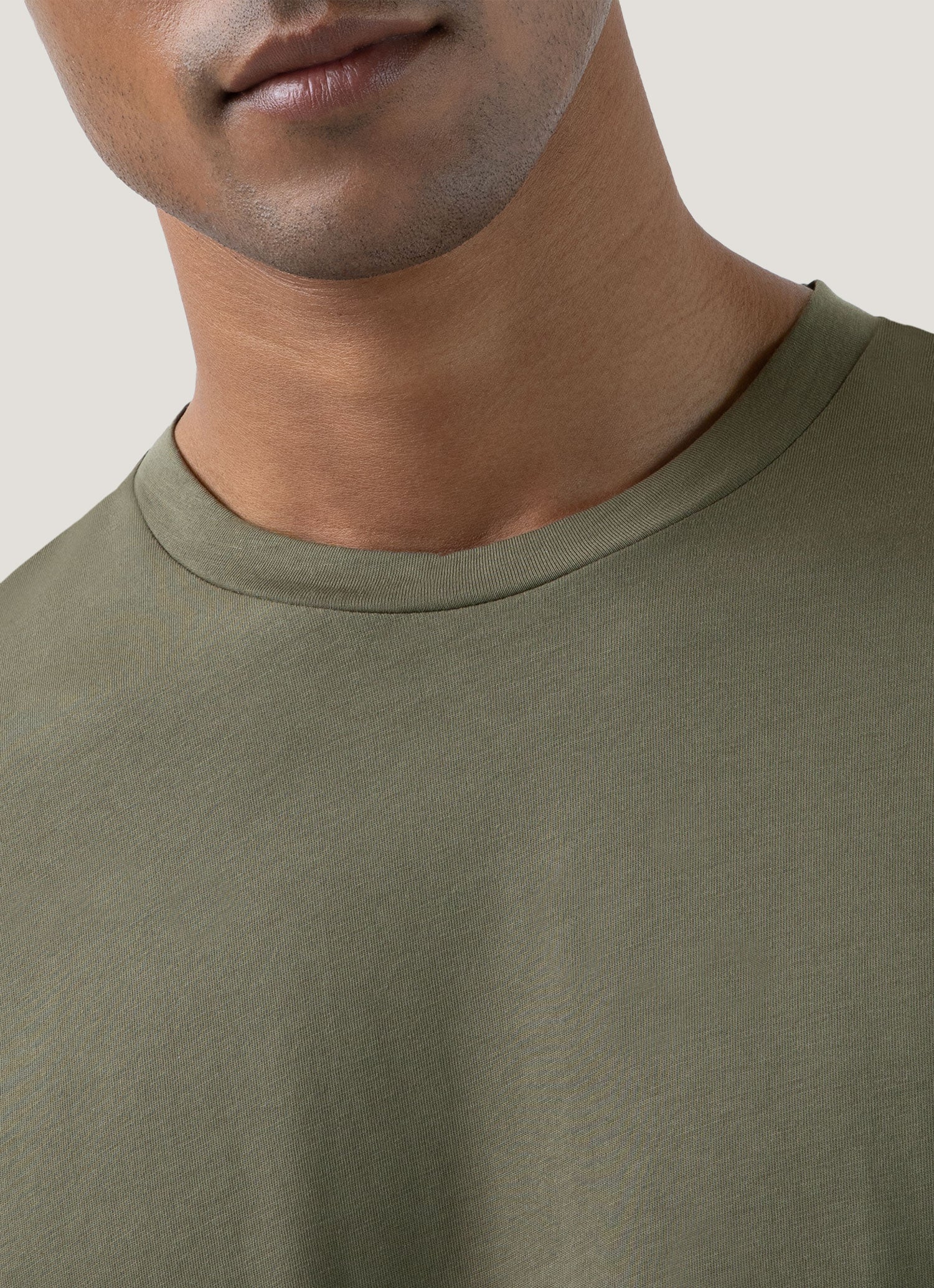 Men's Riviera Midweight T‑shirt in Khaki - Image 6
