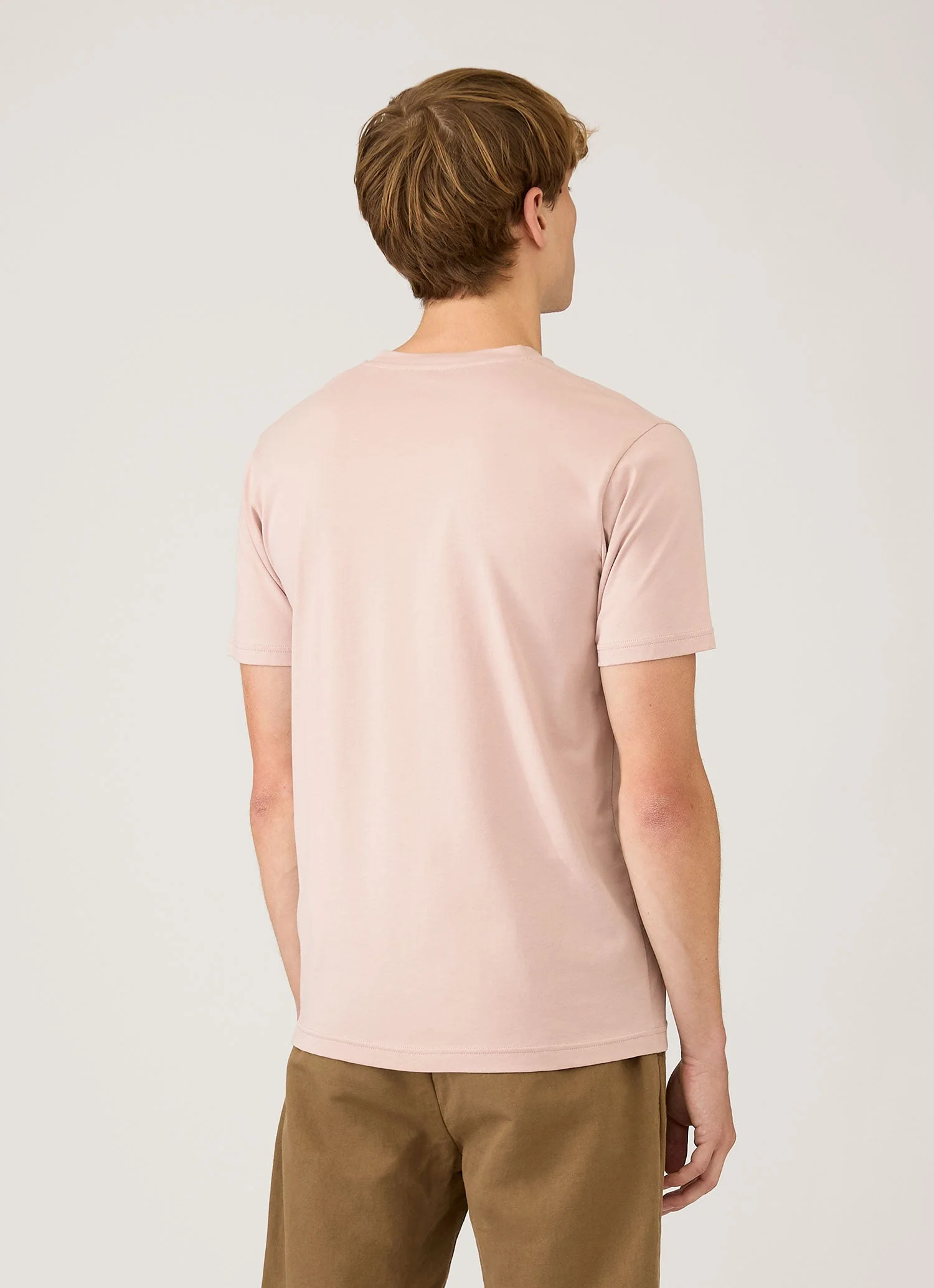 Men's Riviera Midweight T‑shirt in Pale Pink - Image 5