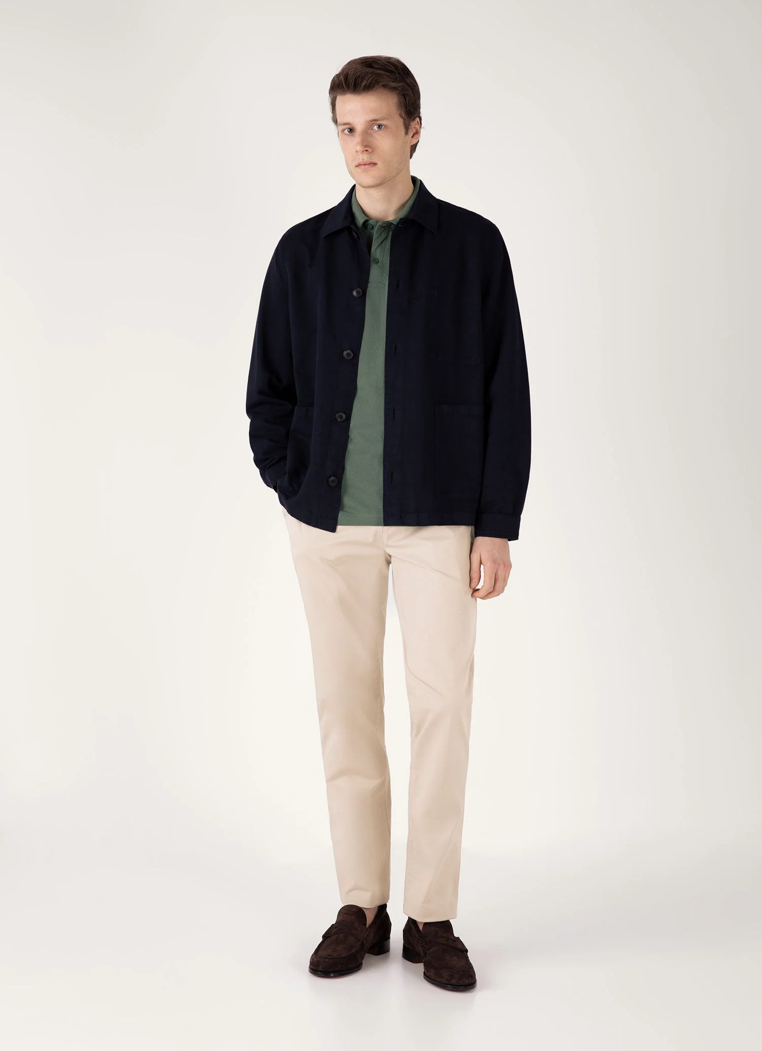 Men's Riviera Polo Shirt in Dusk Green - Image 3