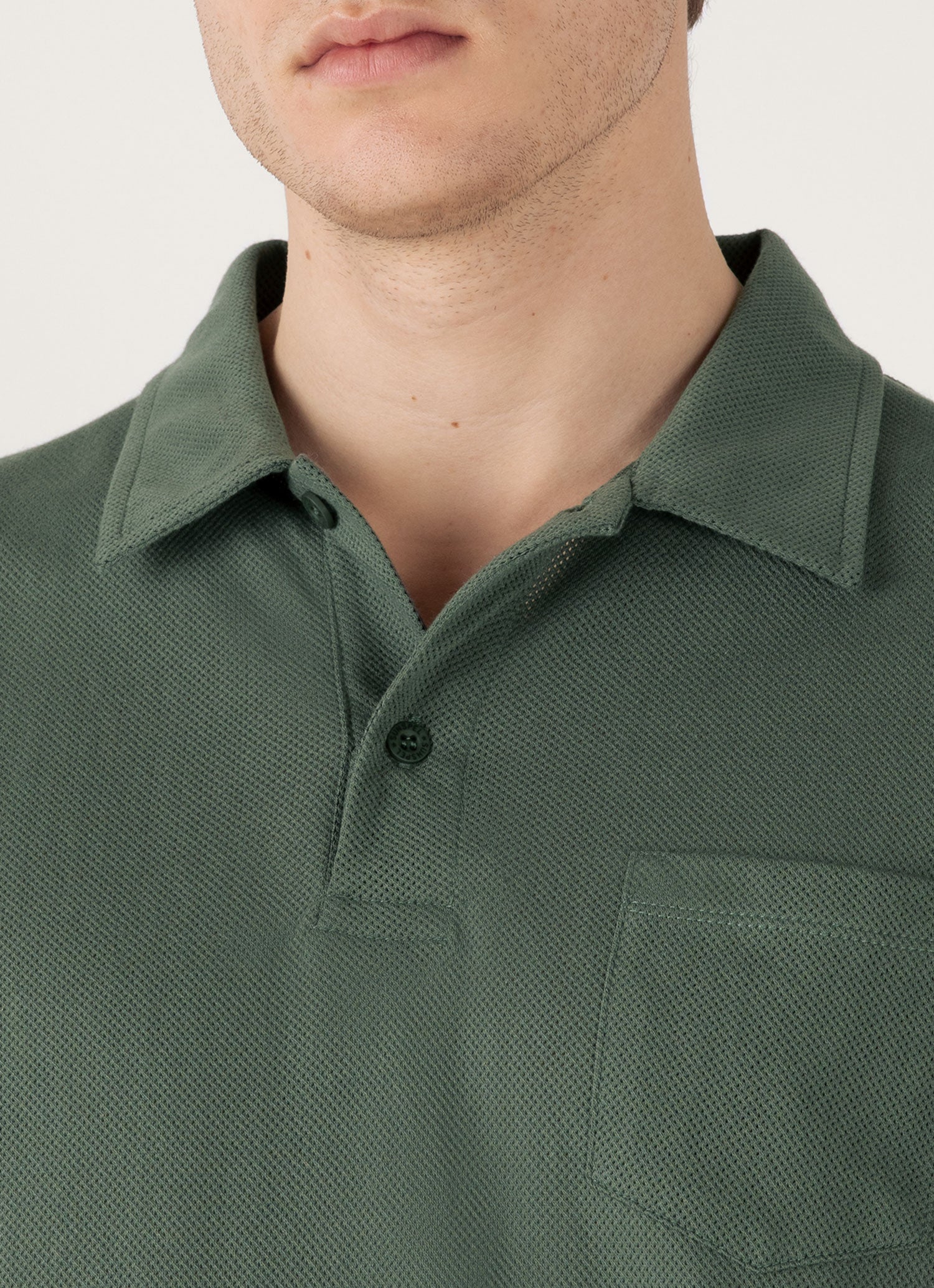 Men's Riviera Polo Shirt in Dusk Green - Image 6