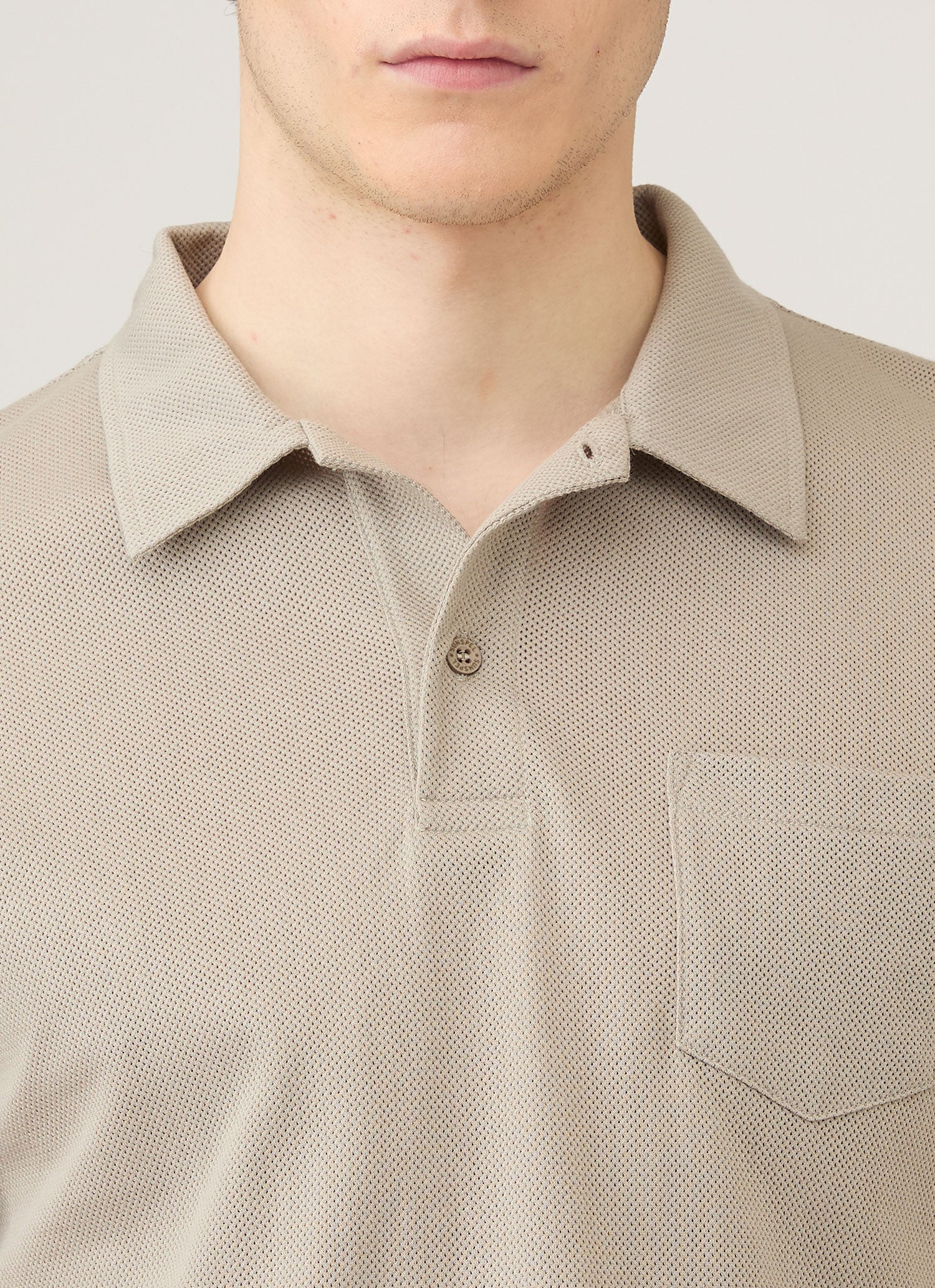 Men's Riviera Polo Shirt in Fog - Image 6