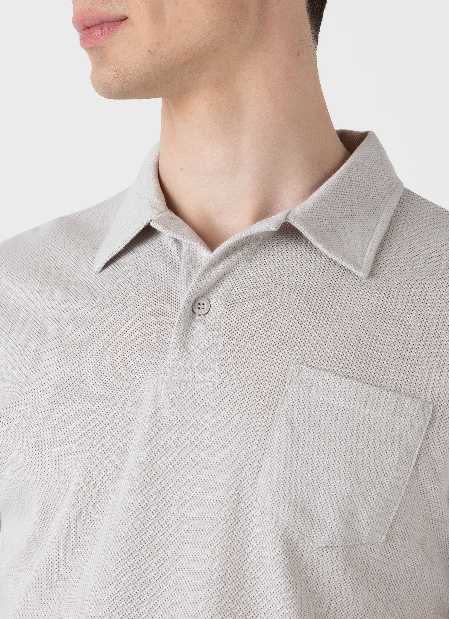 Men's Riviera Polo Shirt in Putty - Image 6
