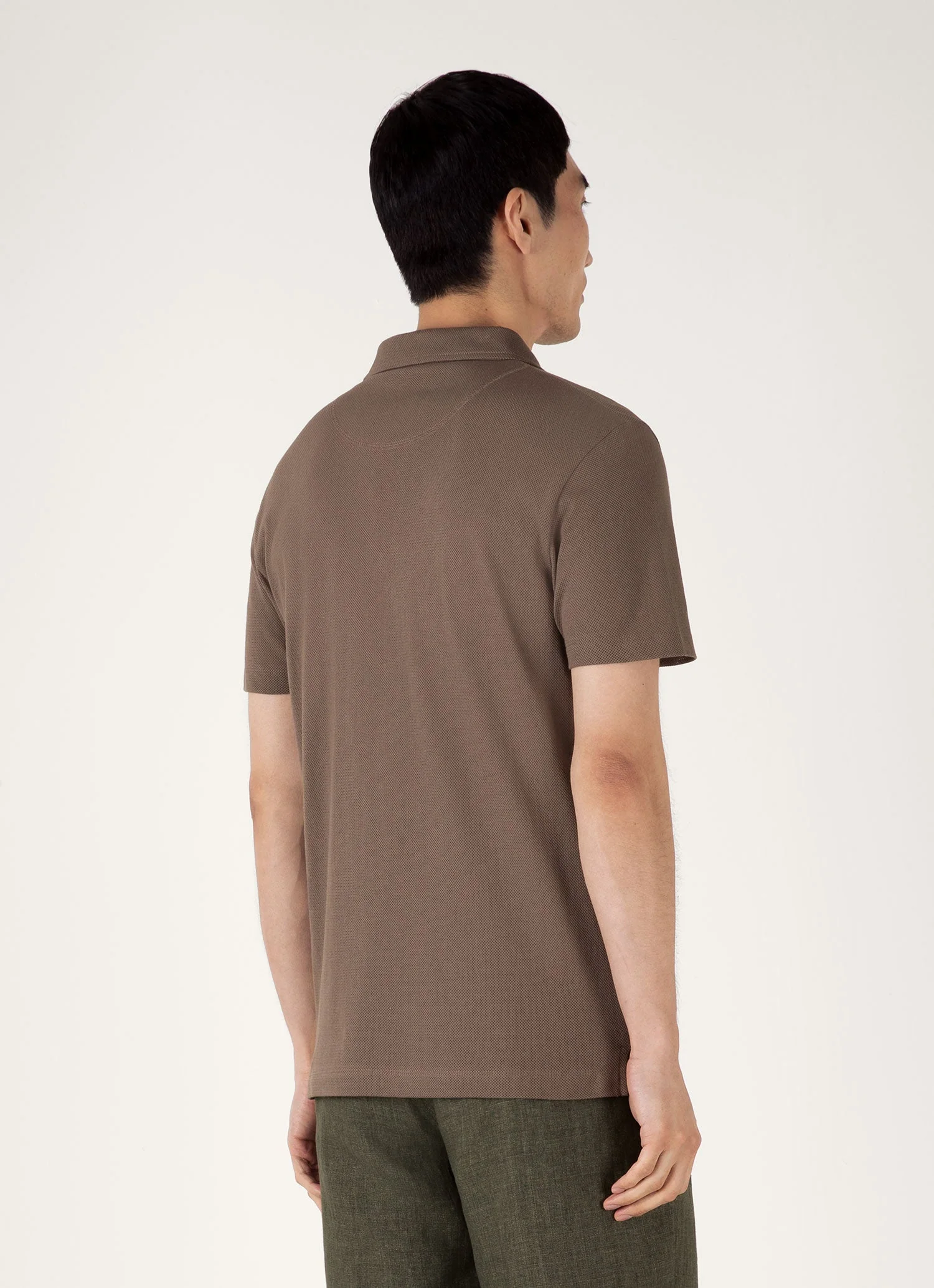 Men's Riviera Polo Shirt in Walnut - Image 5