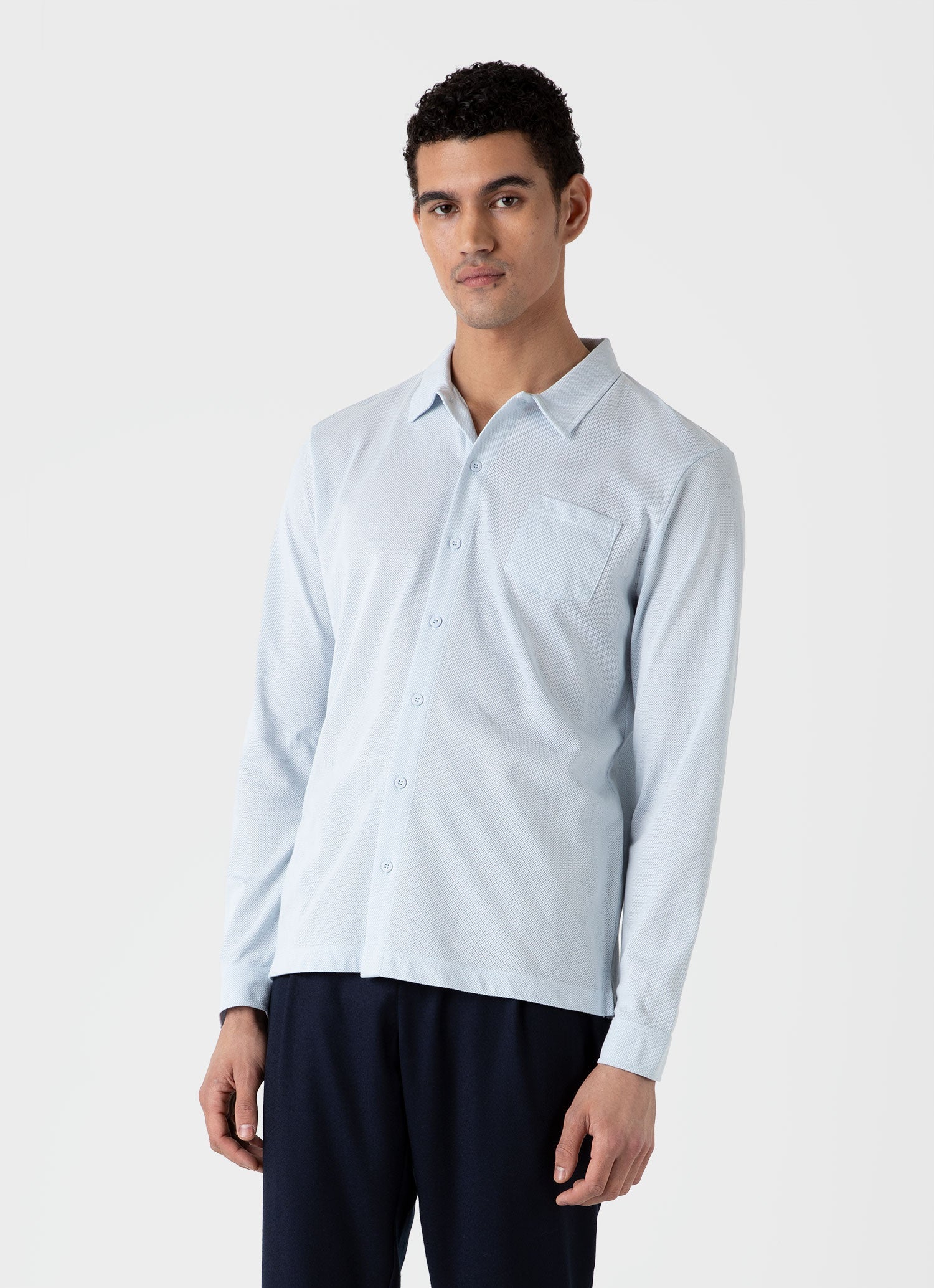 Men's Riviera Shirt in Light Blue - Image 2