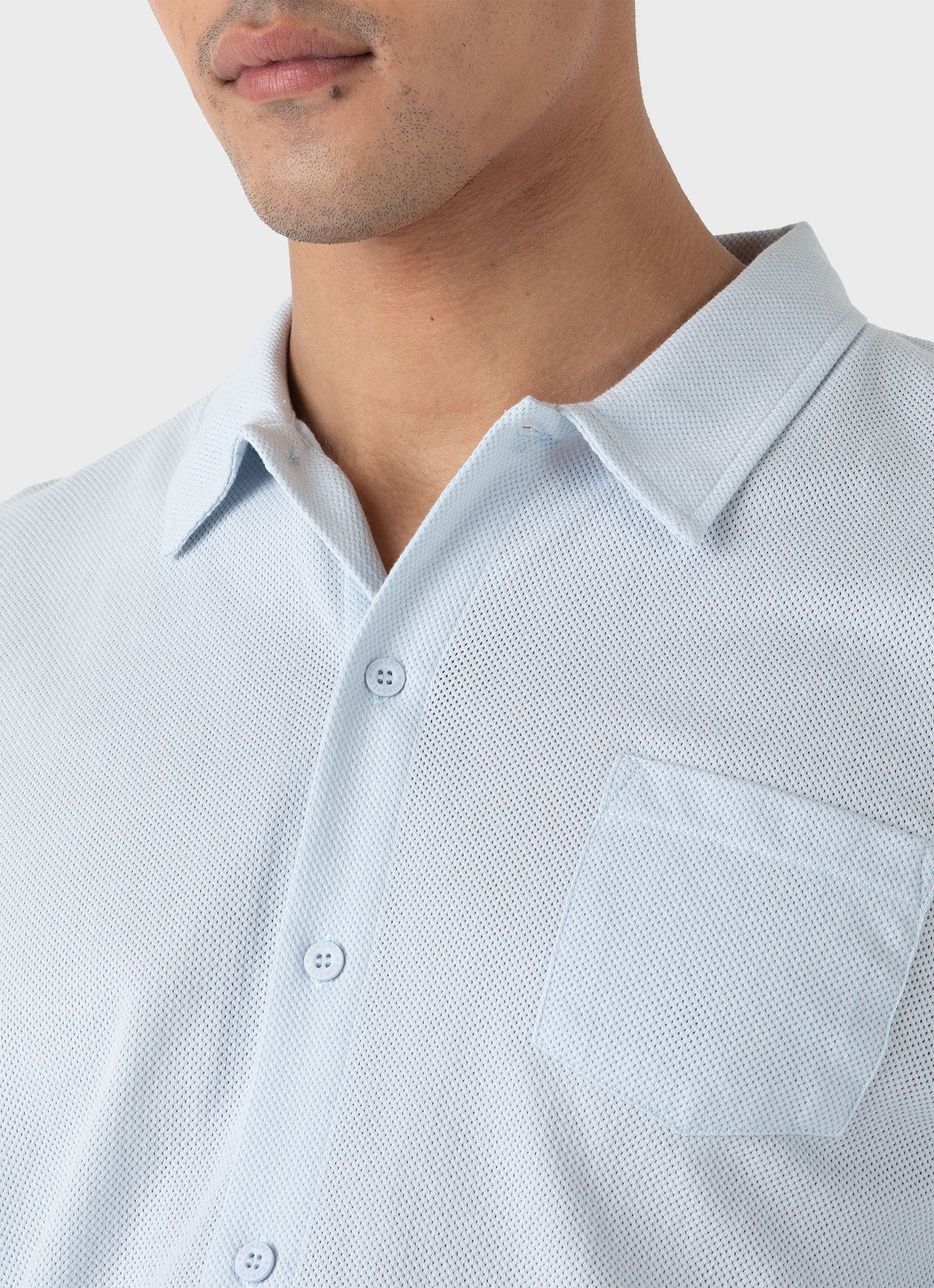 Men's Riviera Shirt in Light Blue - Image 5