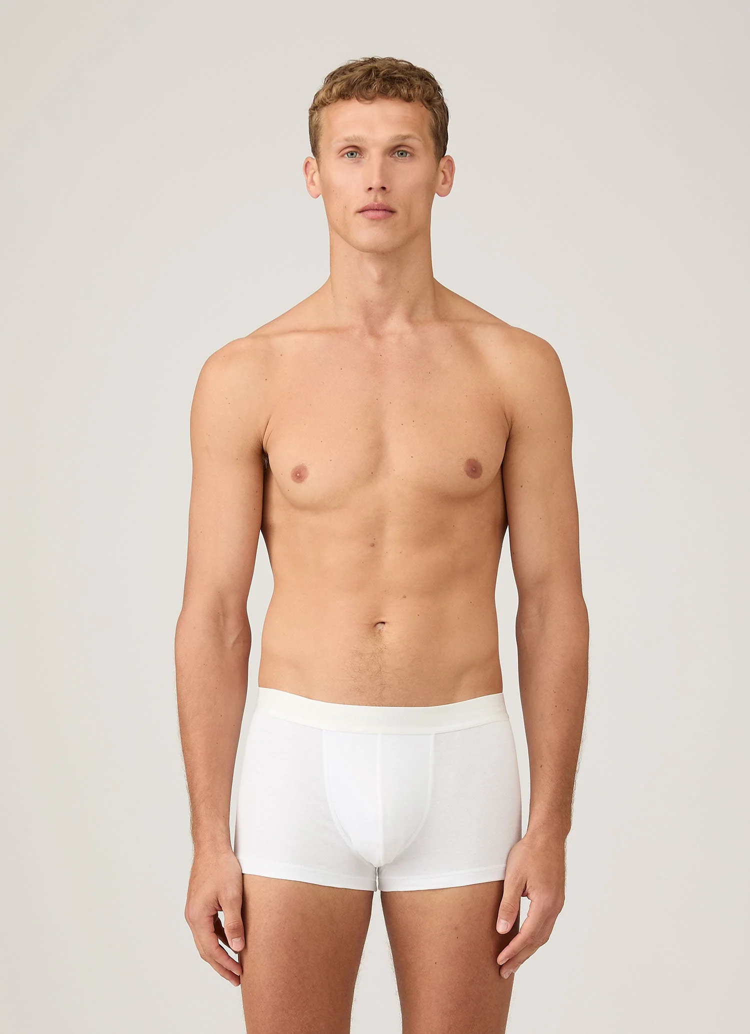 Men's Sea Island Cotton Trunks in White - Image 2