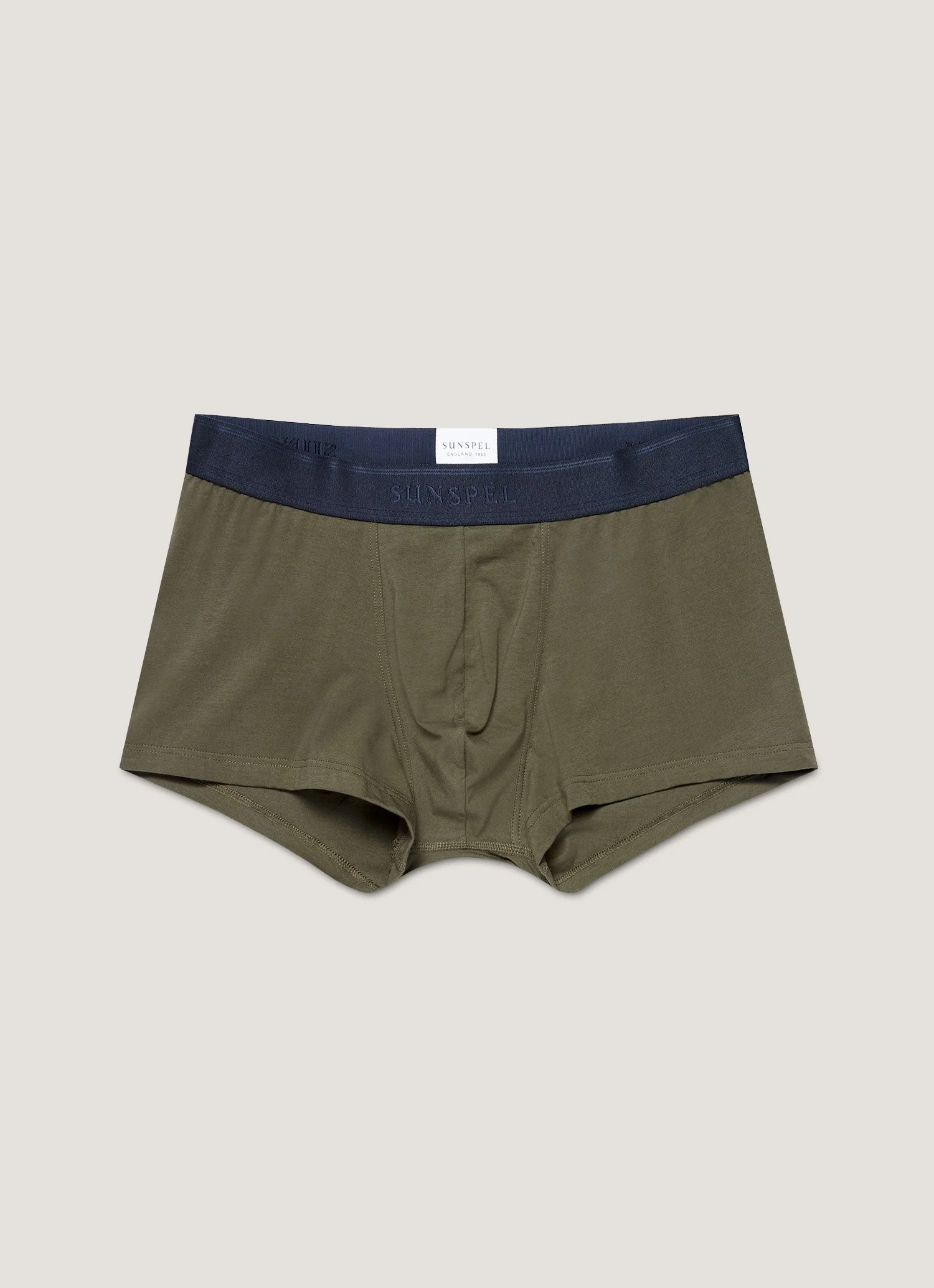 Men's Stretch Cotton Trunks in Khaki
