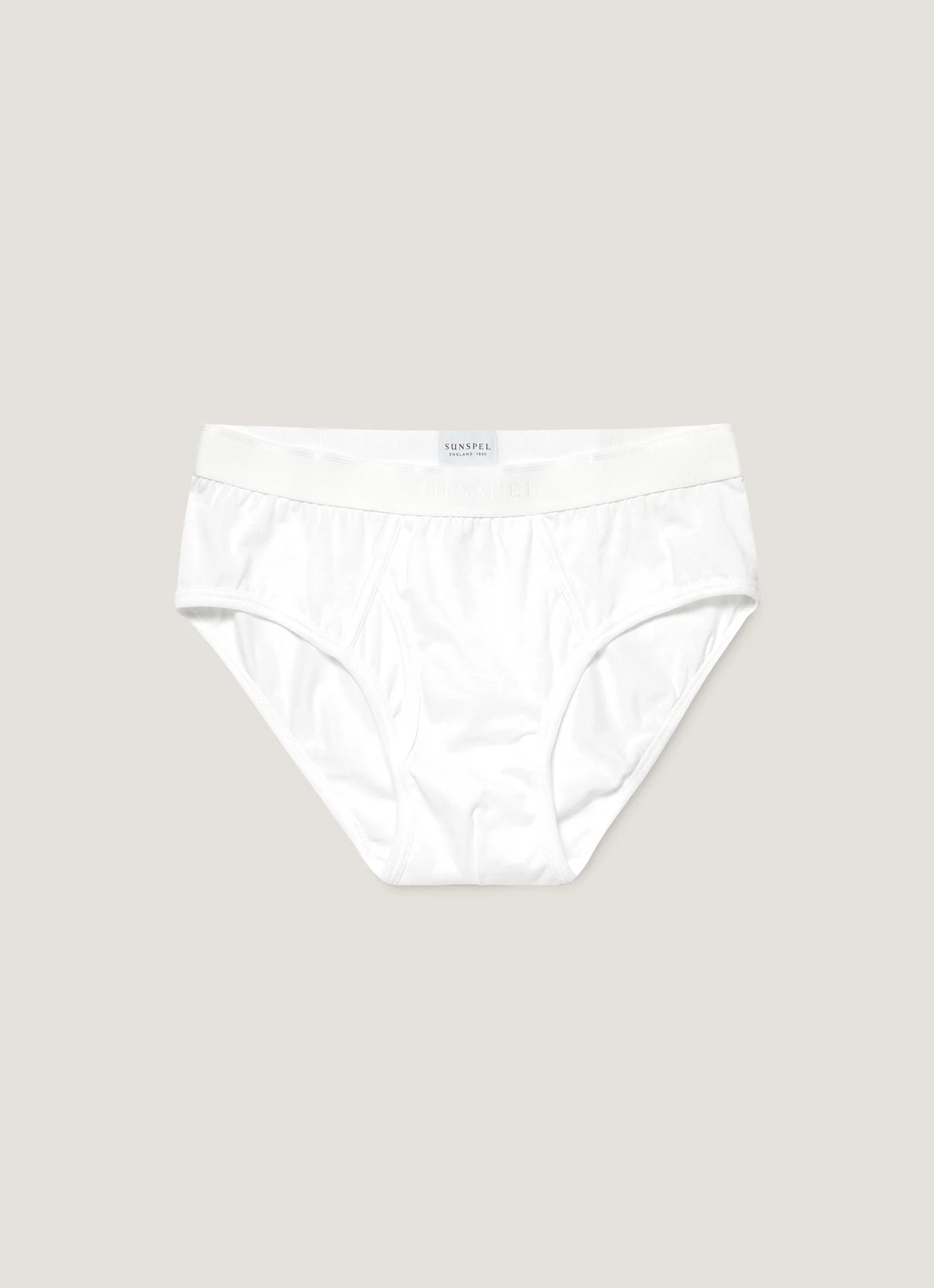 Men's Superfine Cotton Briefs in White