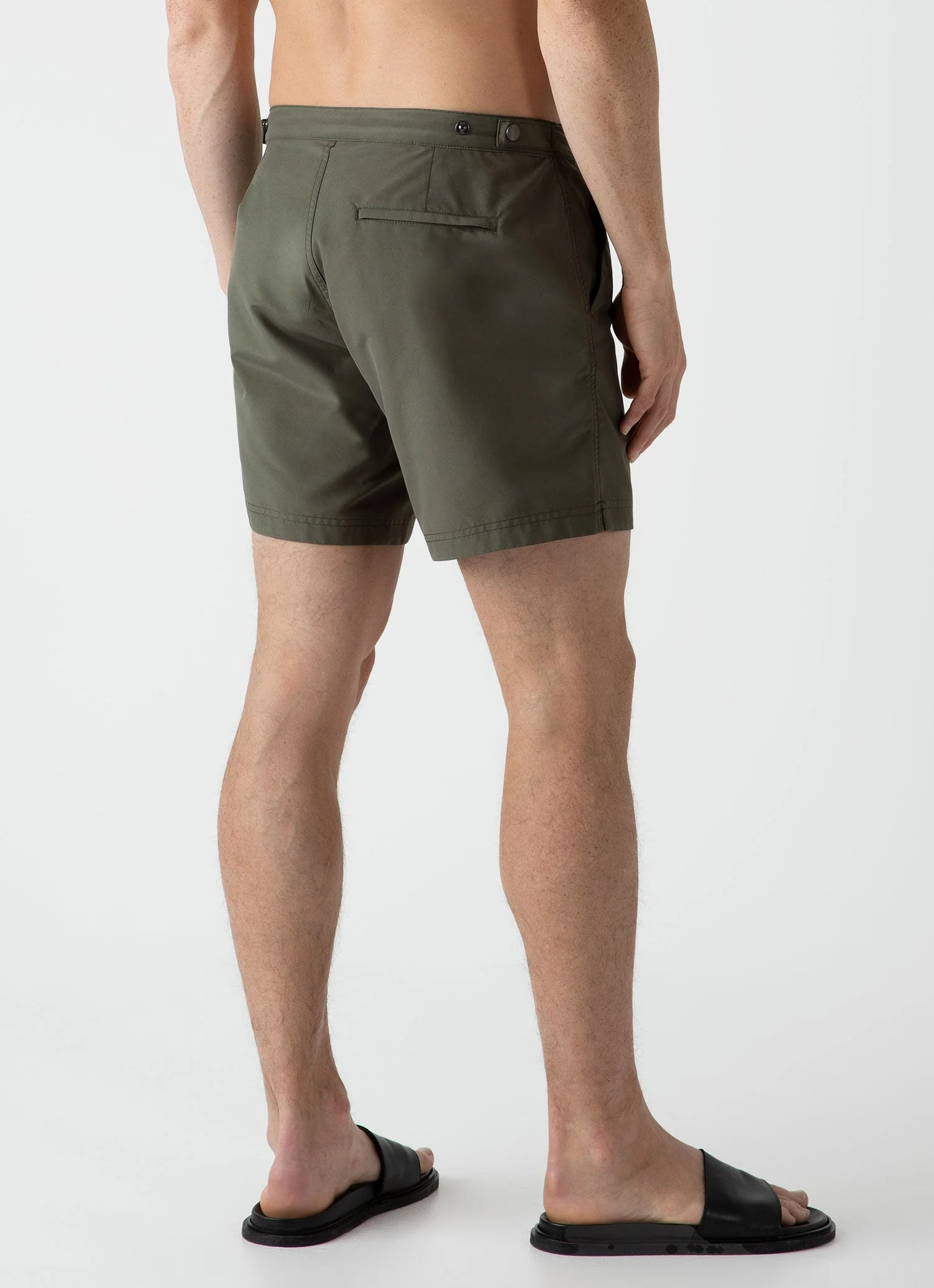 Men's Tailored Swim Shorts in Hunter Green - Image 5